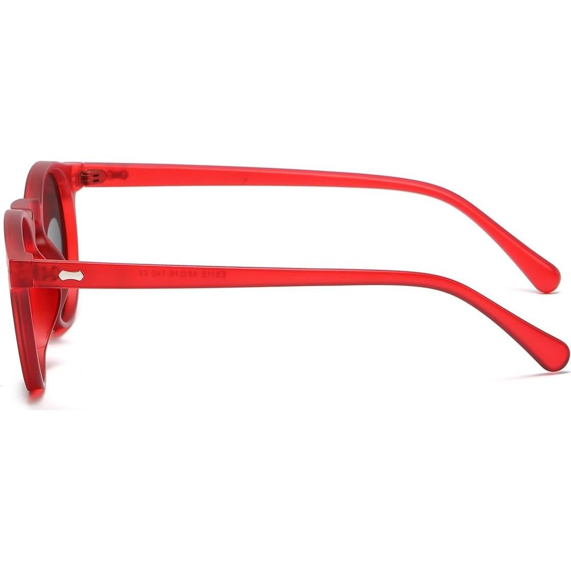 Gleyemor Gafas de Sol Polarizadas Redondas UV400 Unisex