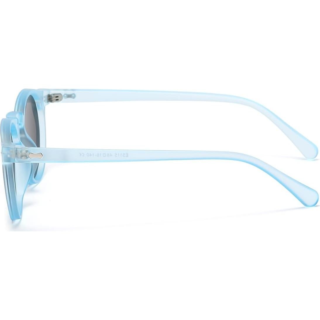 Gleyemor Gafas de Sol Polarizadas UV400 Redondas Azul