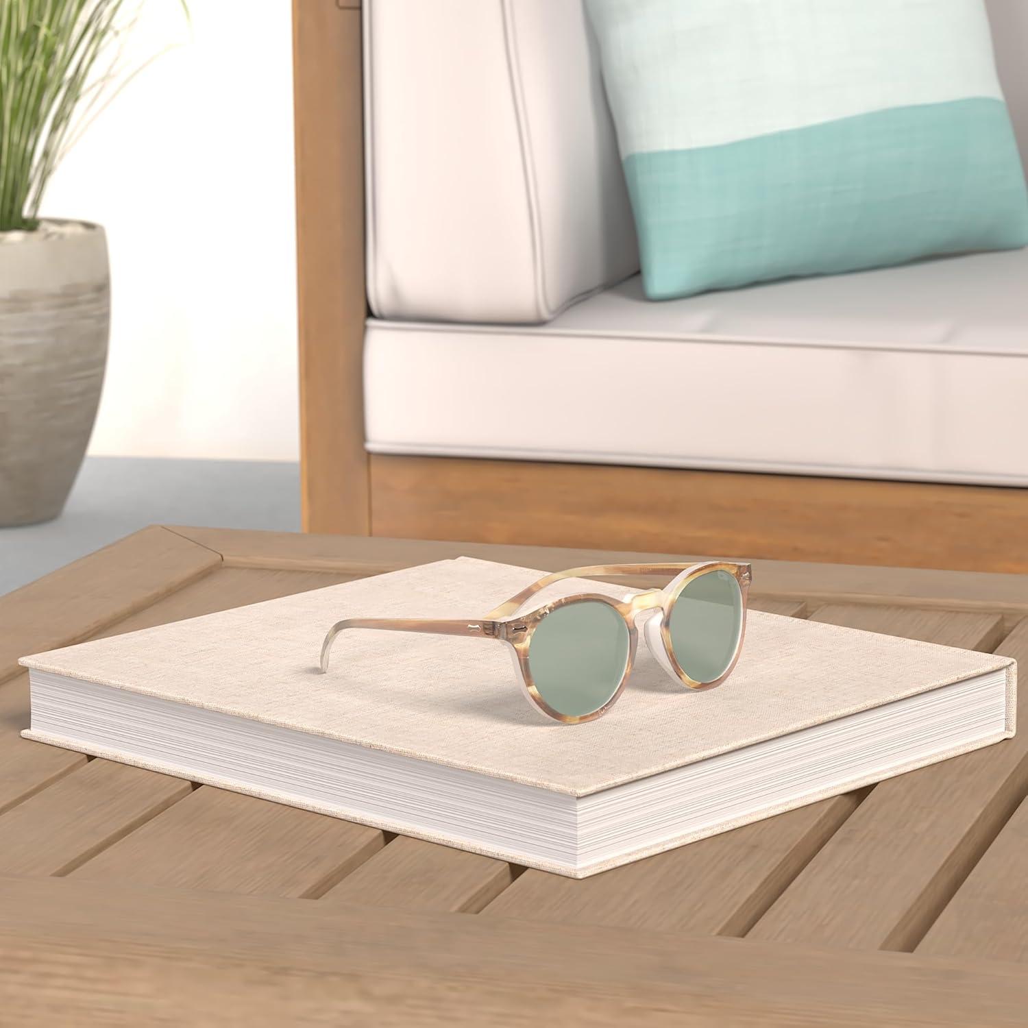 Gleyemor Gafas de Sol Polarizadas Redondas UV400 Unisex