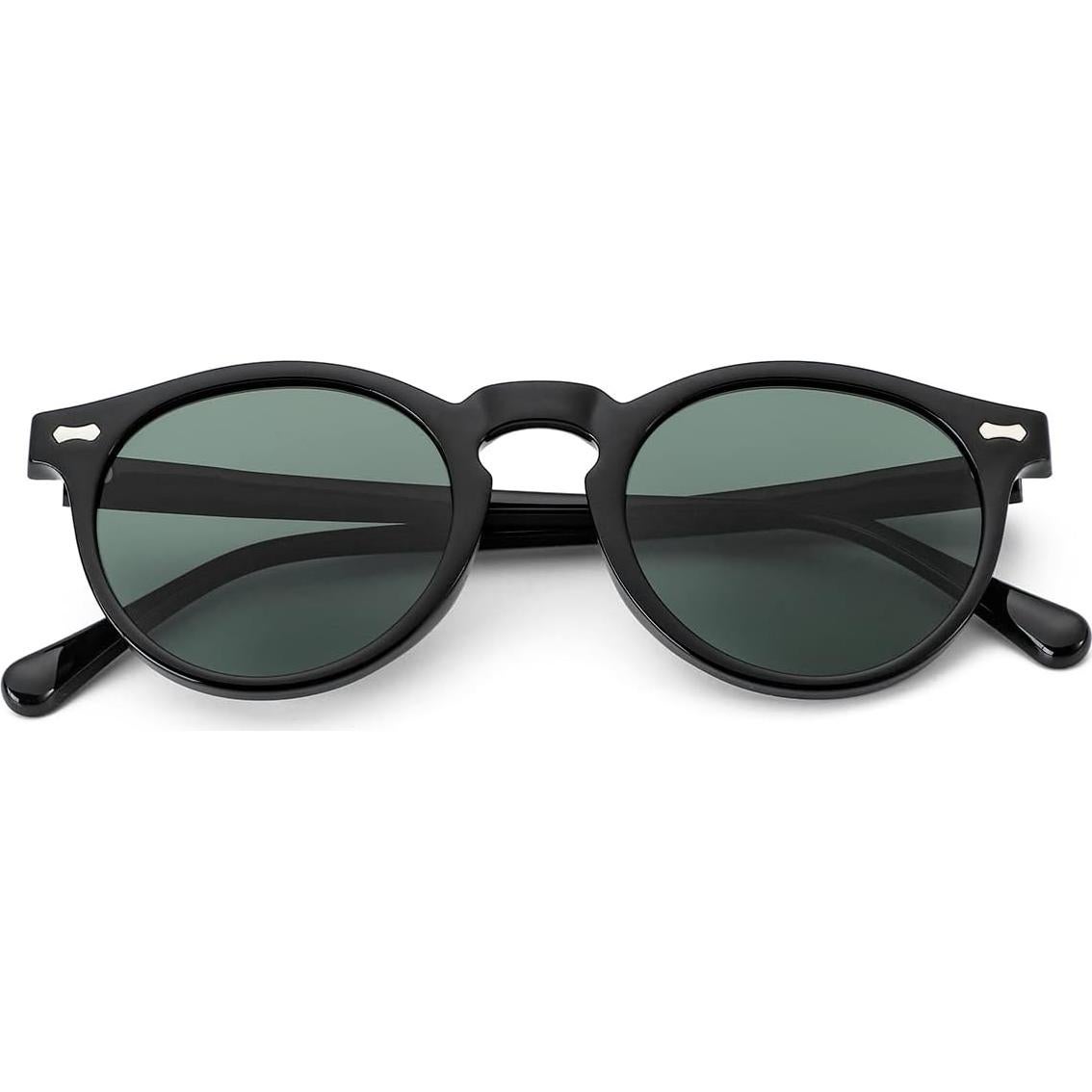 Gleyemor Gafas de Sol Polarizadas UV400 Marco Negro 48mm