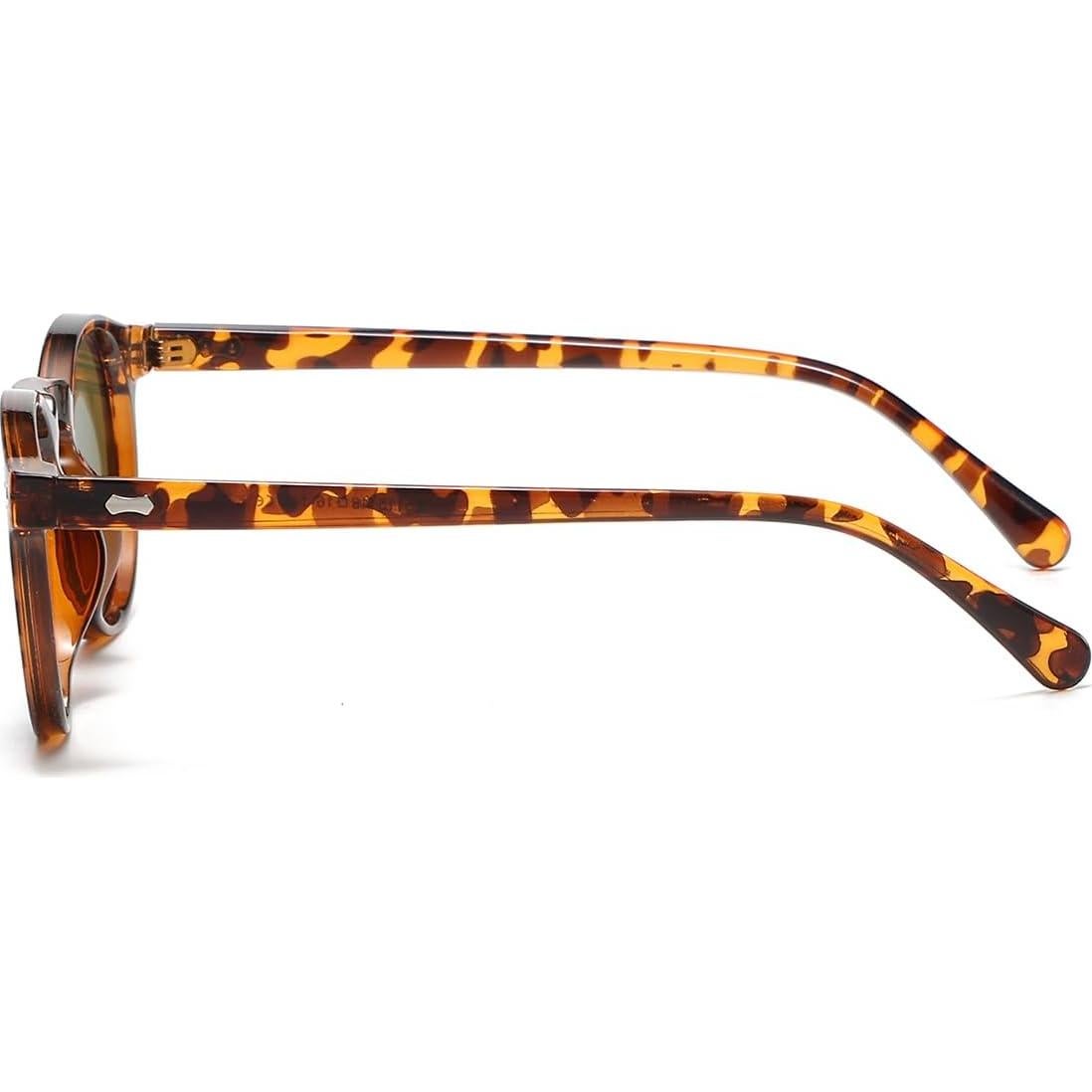 Gleyemor Gafas de Sol Polarizadas UV400 Redondas 48mm