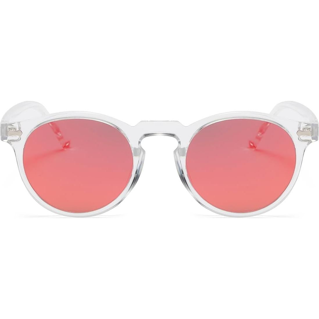 Gleyemor Gafas de Sol Polarizadas UV400 Redondas 48mm