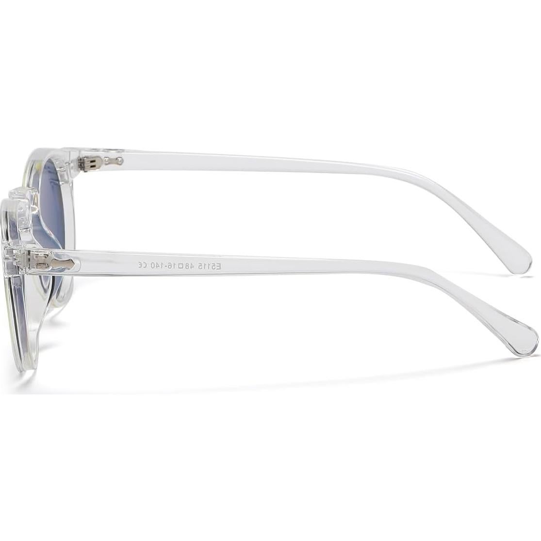 Gleyemor Gafas de Sol Polarizadas UV400 Redondas 48mm