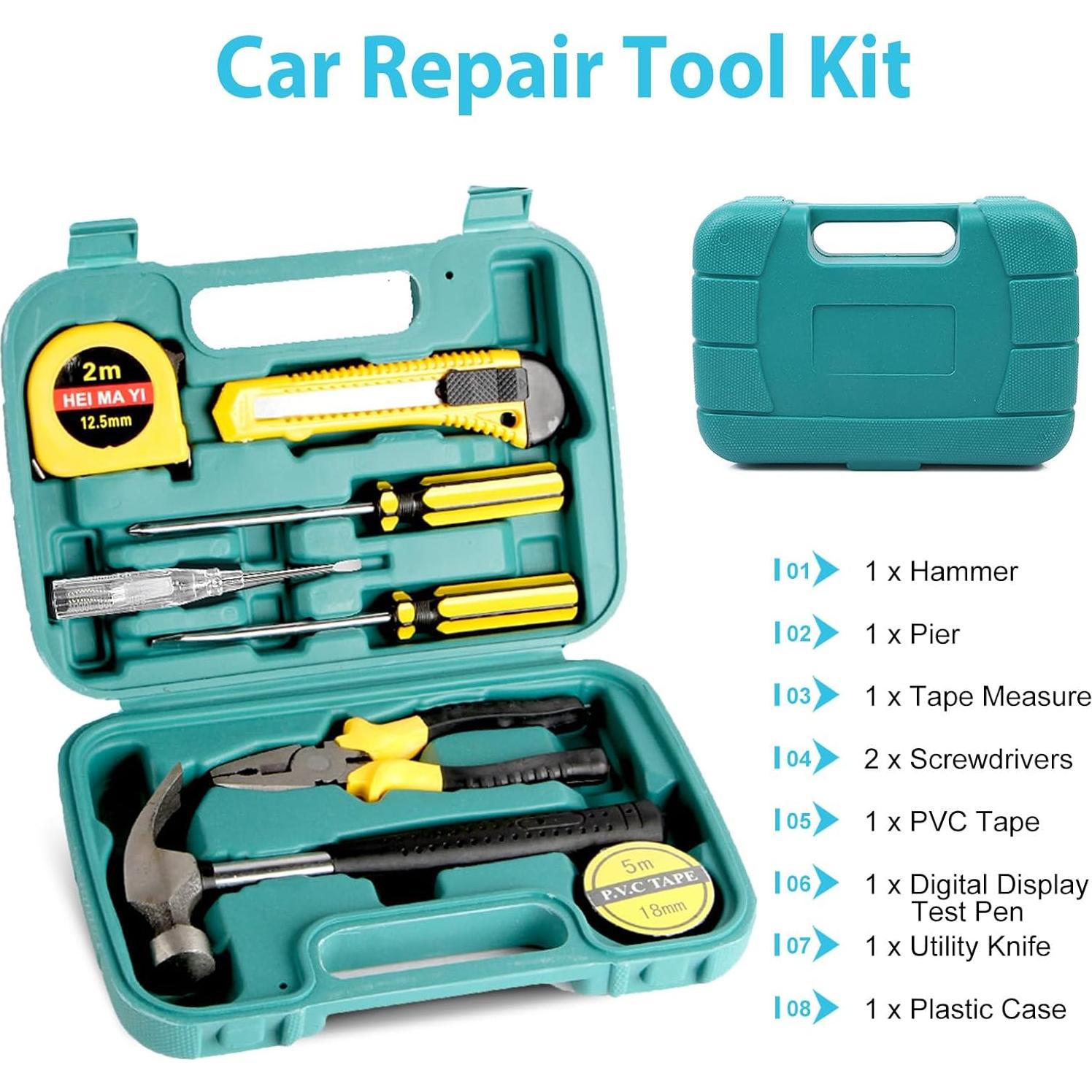 Kit de herramientas de emergencia Ranallto 2.24 kg para auto