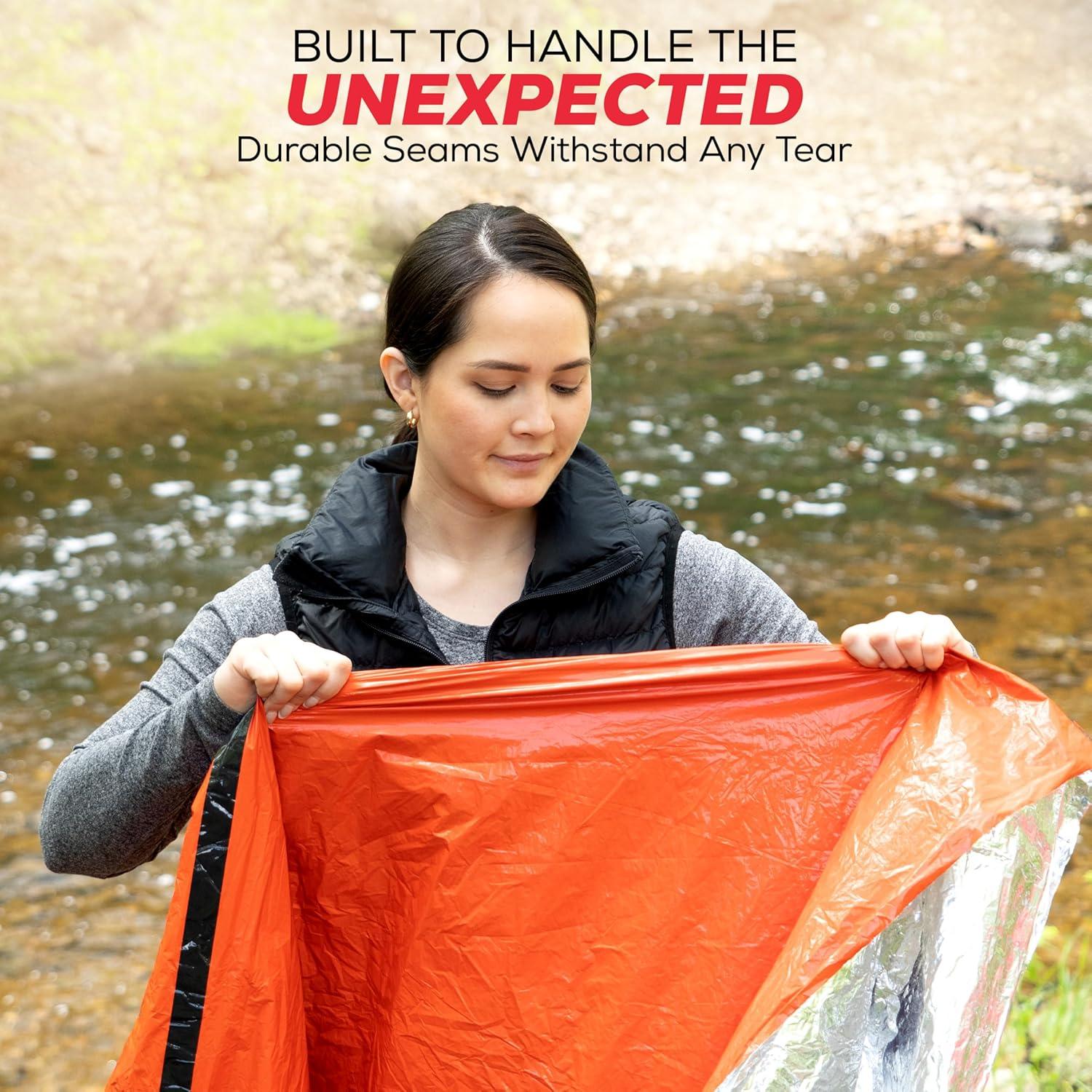 Saco de Dormir de Emergencia Mart Cobra 3-Pack Mylar 213x91cm