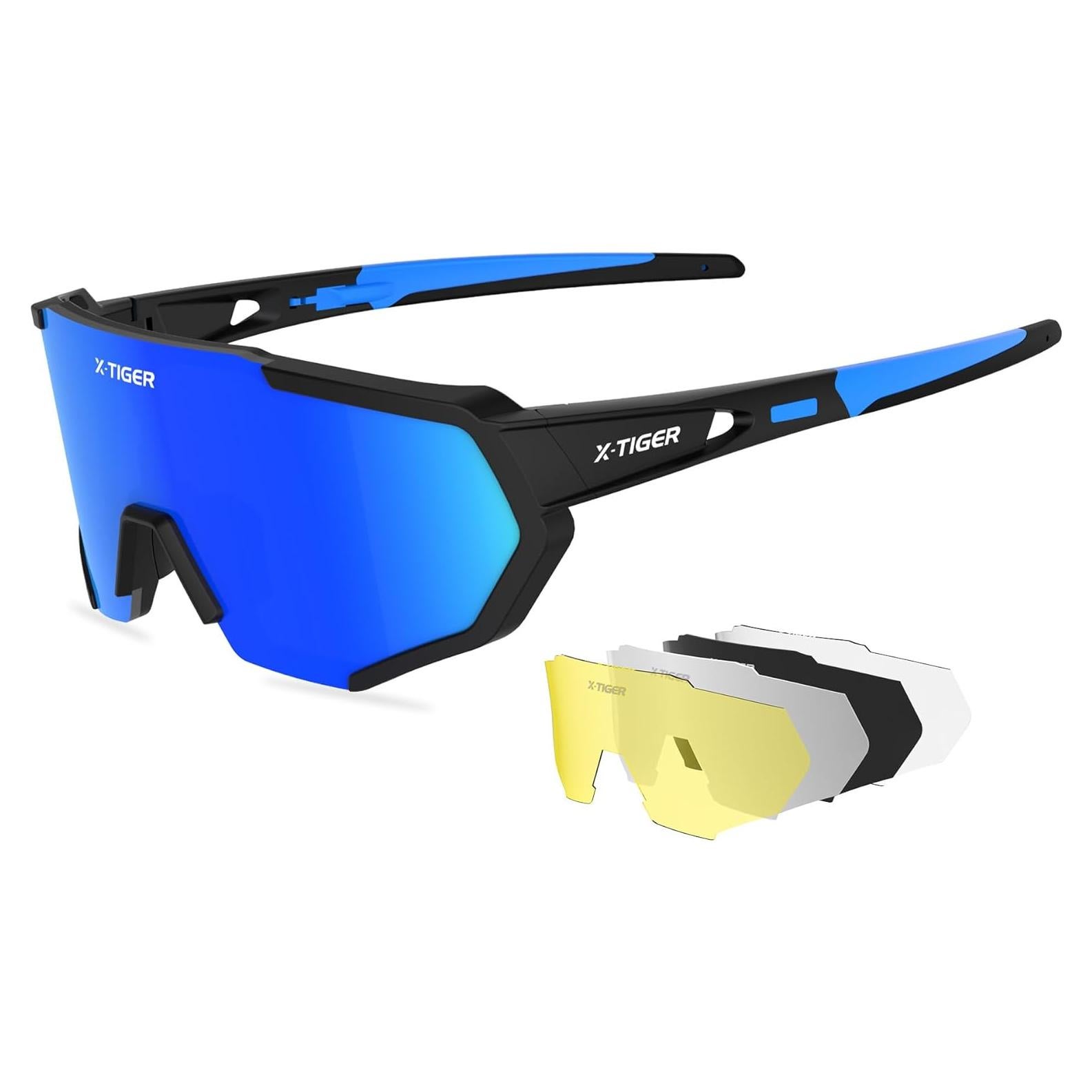 Gafas de Sol X-TIGER Polarizadas con 5 Lentes Intercambiables