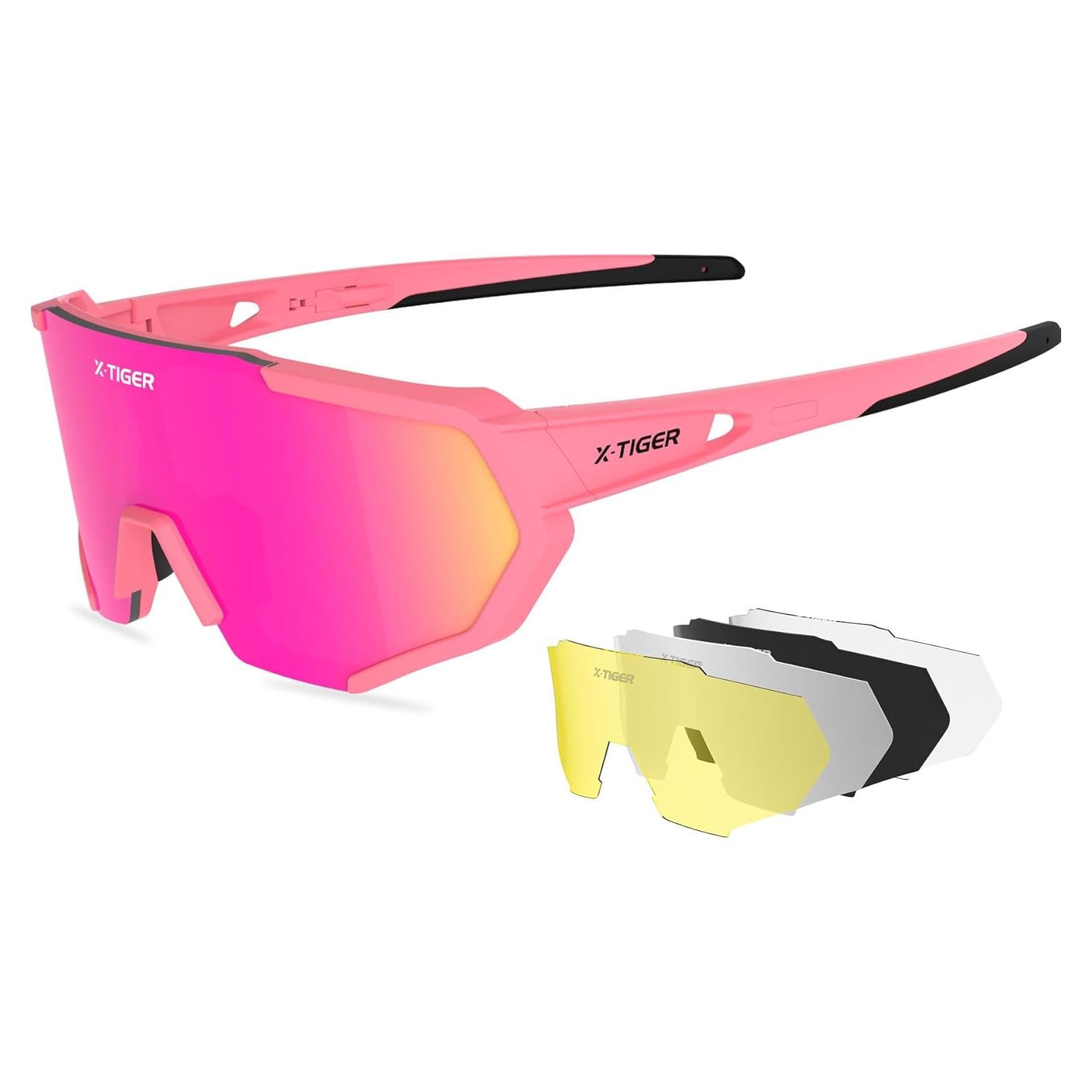 Gafas de Sol Deportivas X-TIGER con 5 Lentes Intercambiables