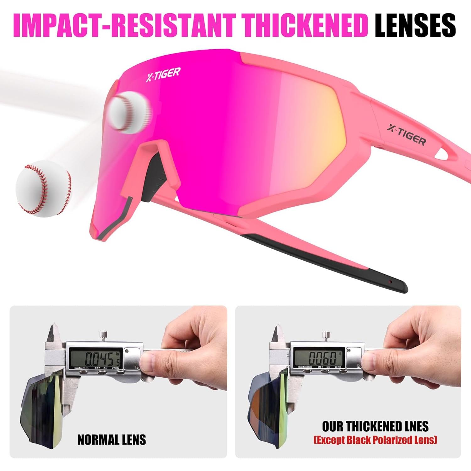 Gafas de Sol Deportivas X-TIGER con 5 Lentes Intercambiables