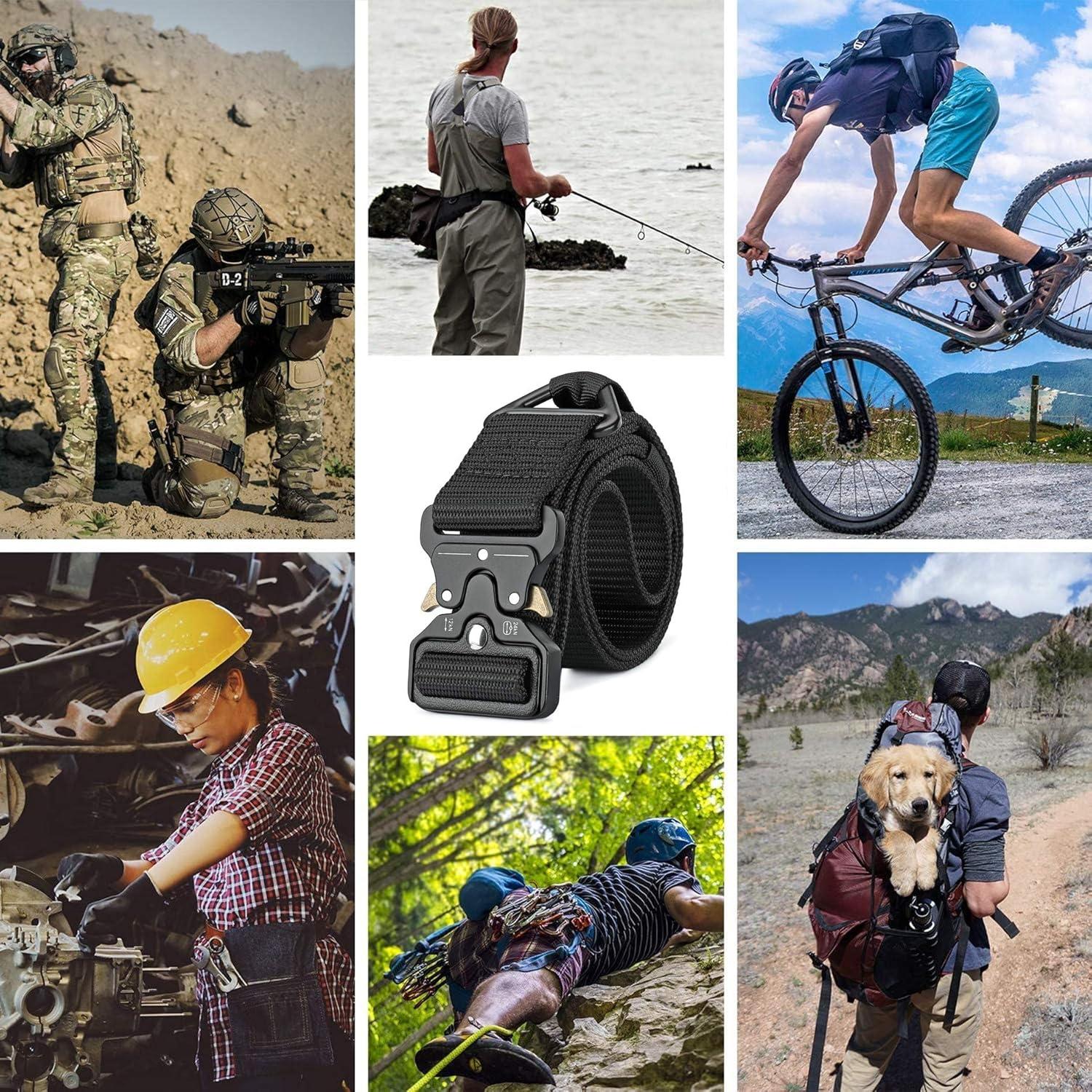 Cinturón Táctico DEYACE Unisex 1.5" Nylon Verde XL