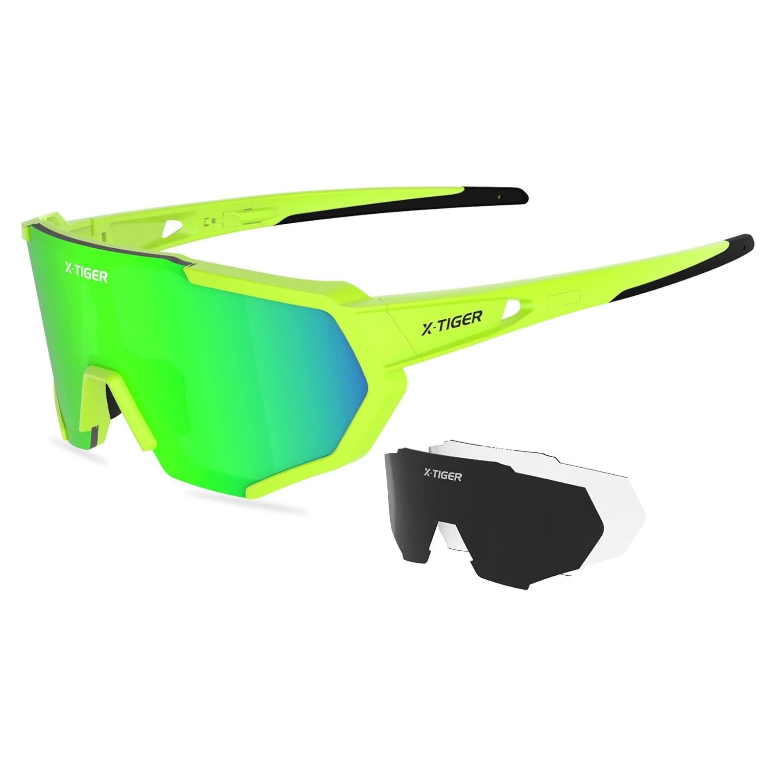 Gafas de Sol X-TIGER Polarizadas con 5 Lentes Intercambiables