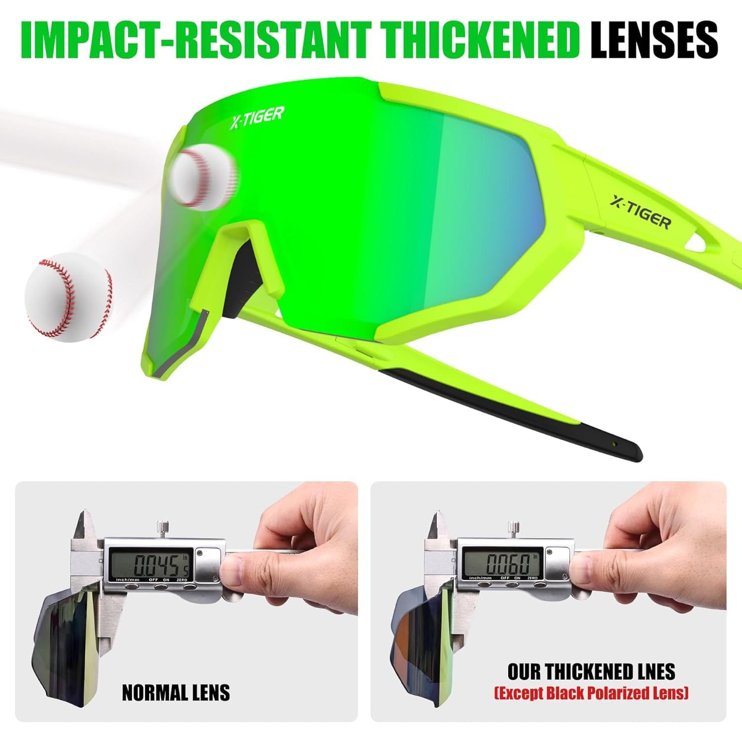 Gafas de Sol X-TIGER Polarizadas con 5 Lentes Intercambiables