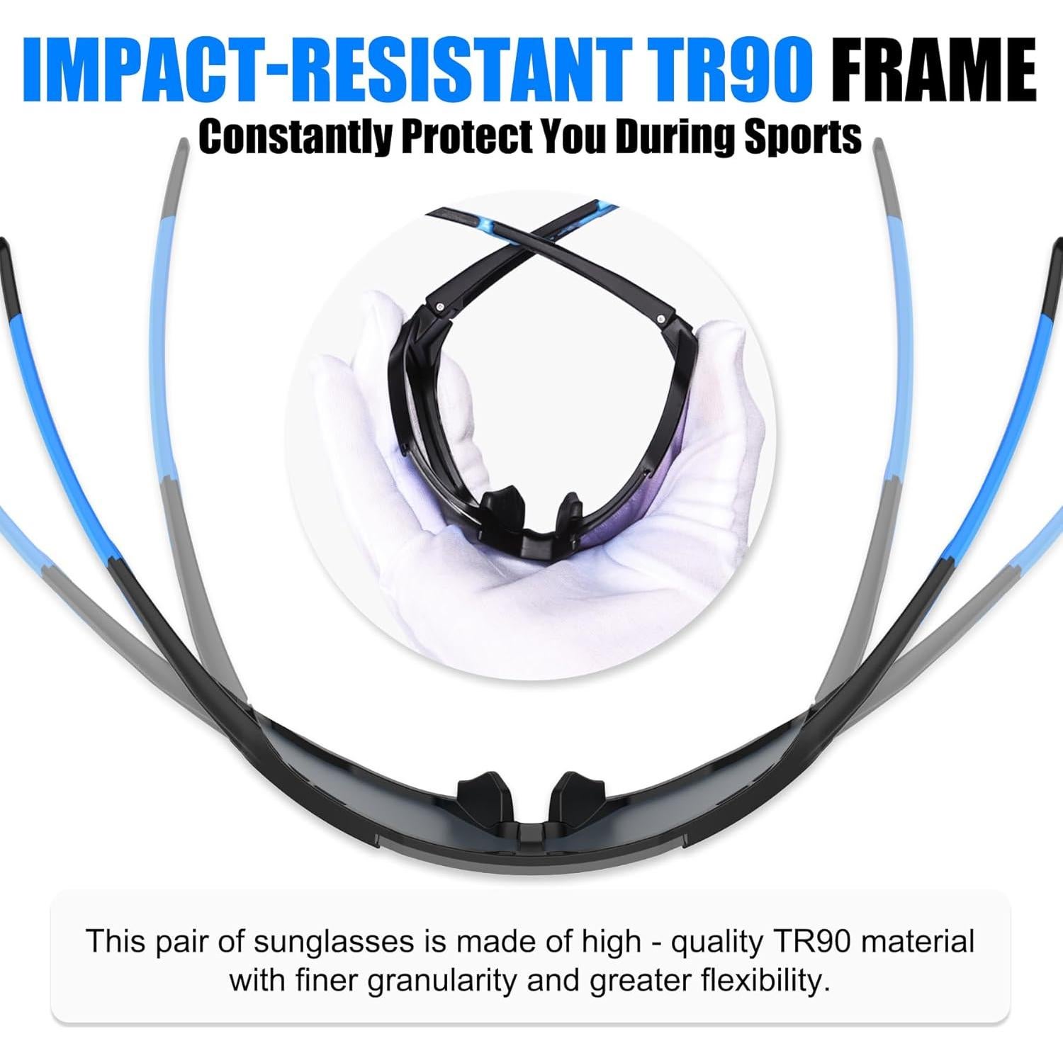 Gafas de Sol X-TIGER Polarizadas 5 Lentes Intercambiables