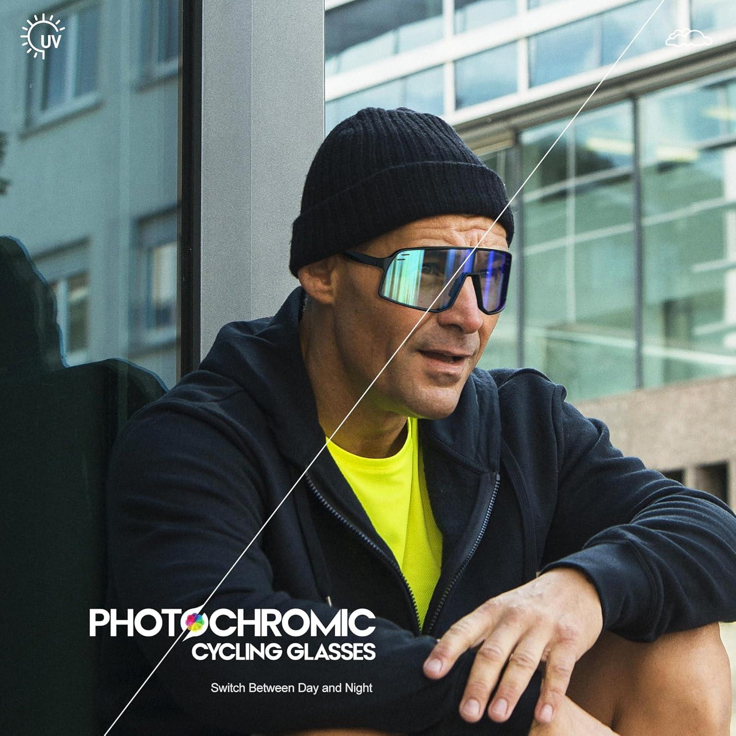 Gafas Deportivas Fotoquímicas UV400 - Azul Adaptativas