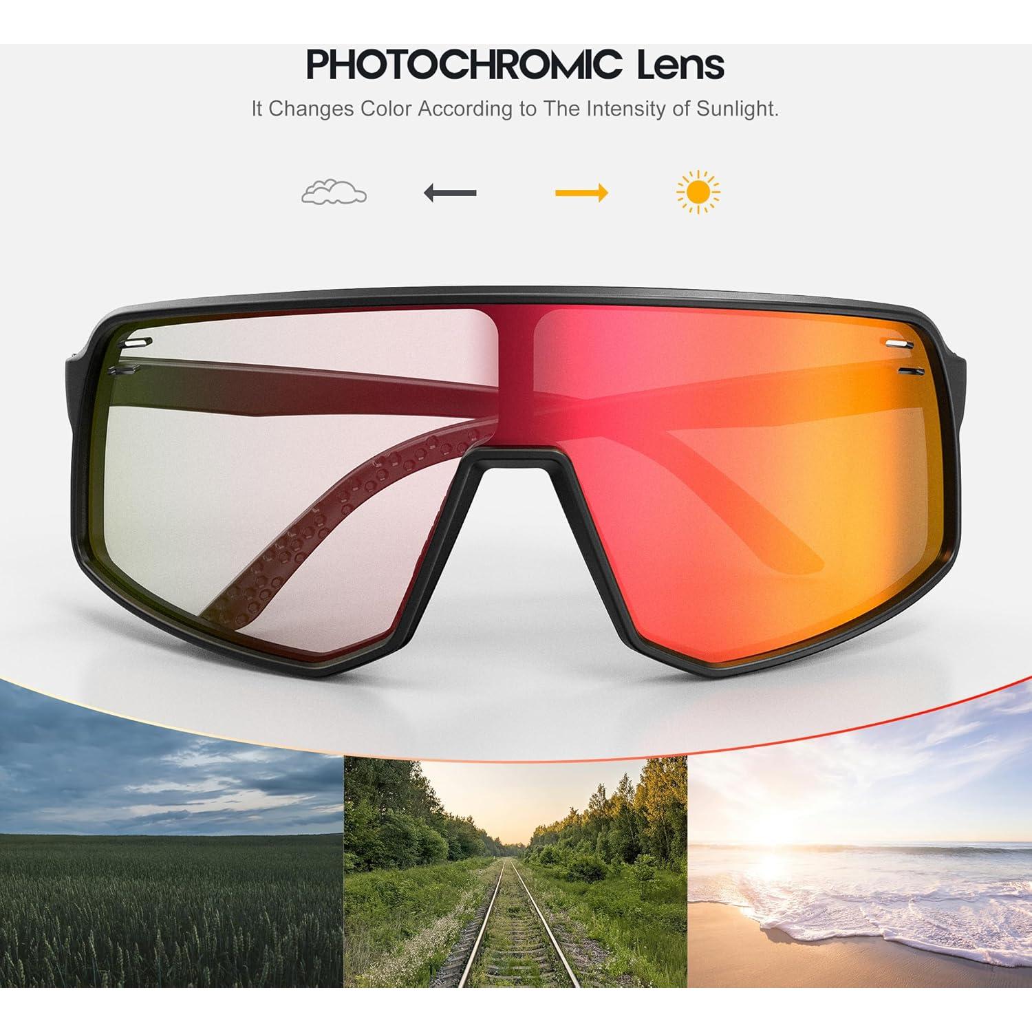 Gafas Fotoquímicas UV400 YOZISS para Ciclismo y Deportes