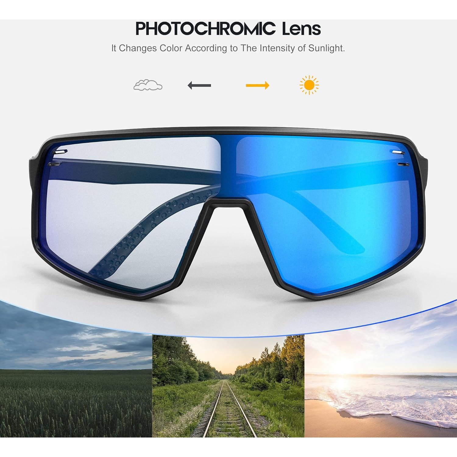 Gafas Fotoquímicas UV400 YOZISS para Ciclismo y Deportes