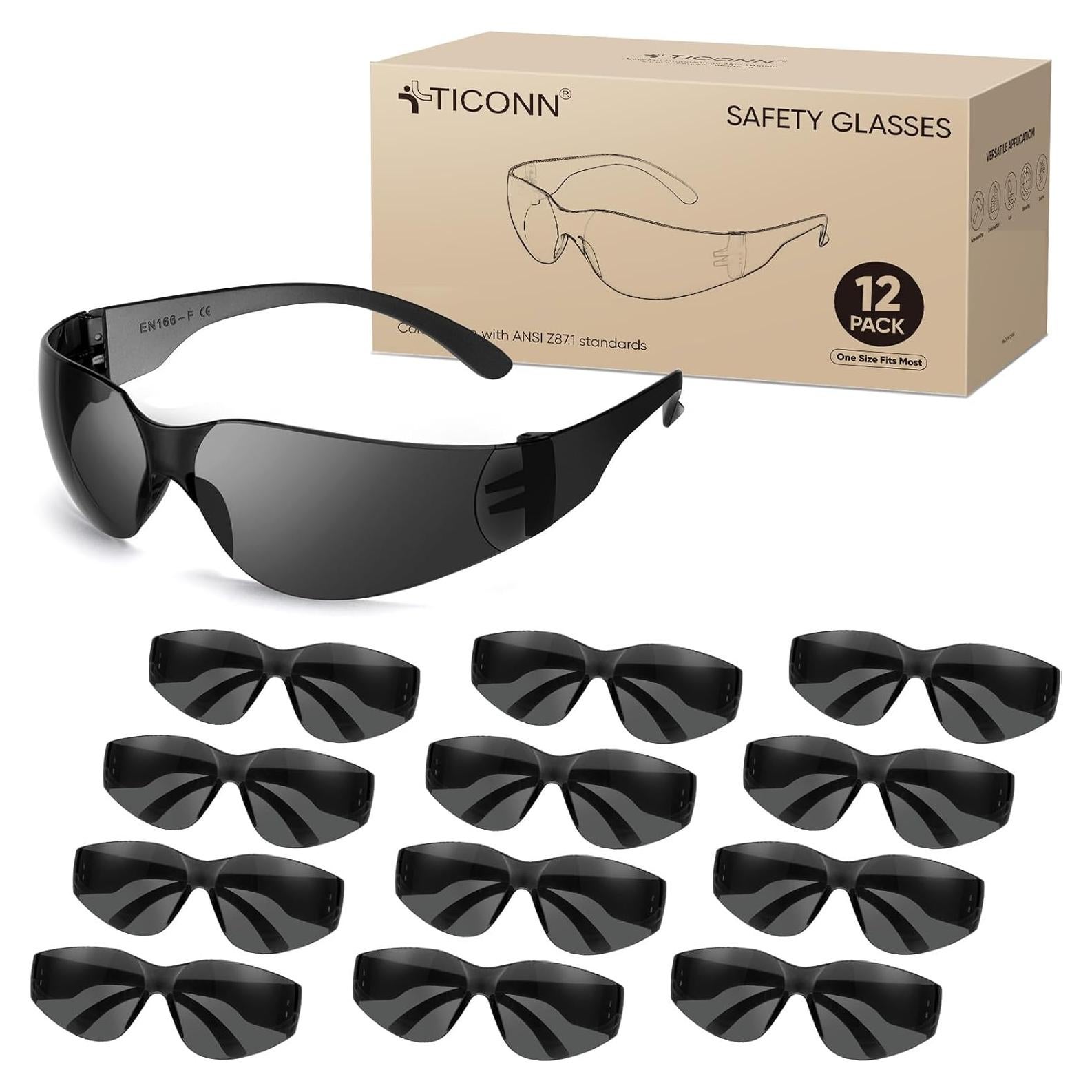 Gafas de Seguridad TICONN Transparentes Resistencia Rayones