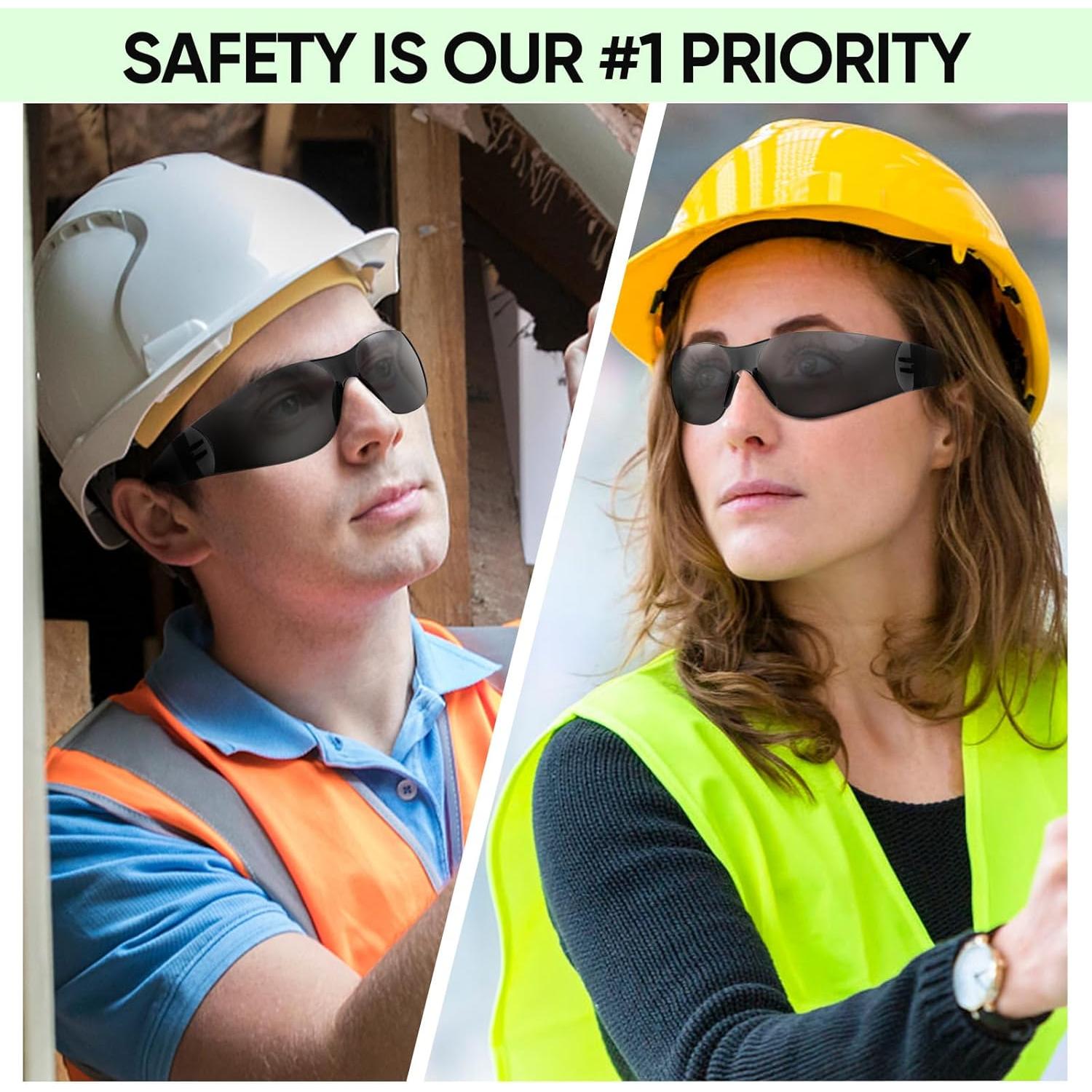 Gafas de Seguridad TICONN Transparentes Resistencia Rayones