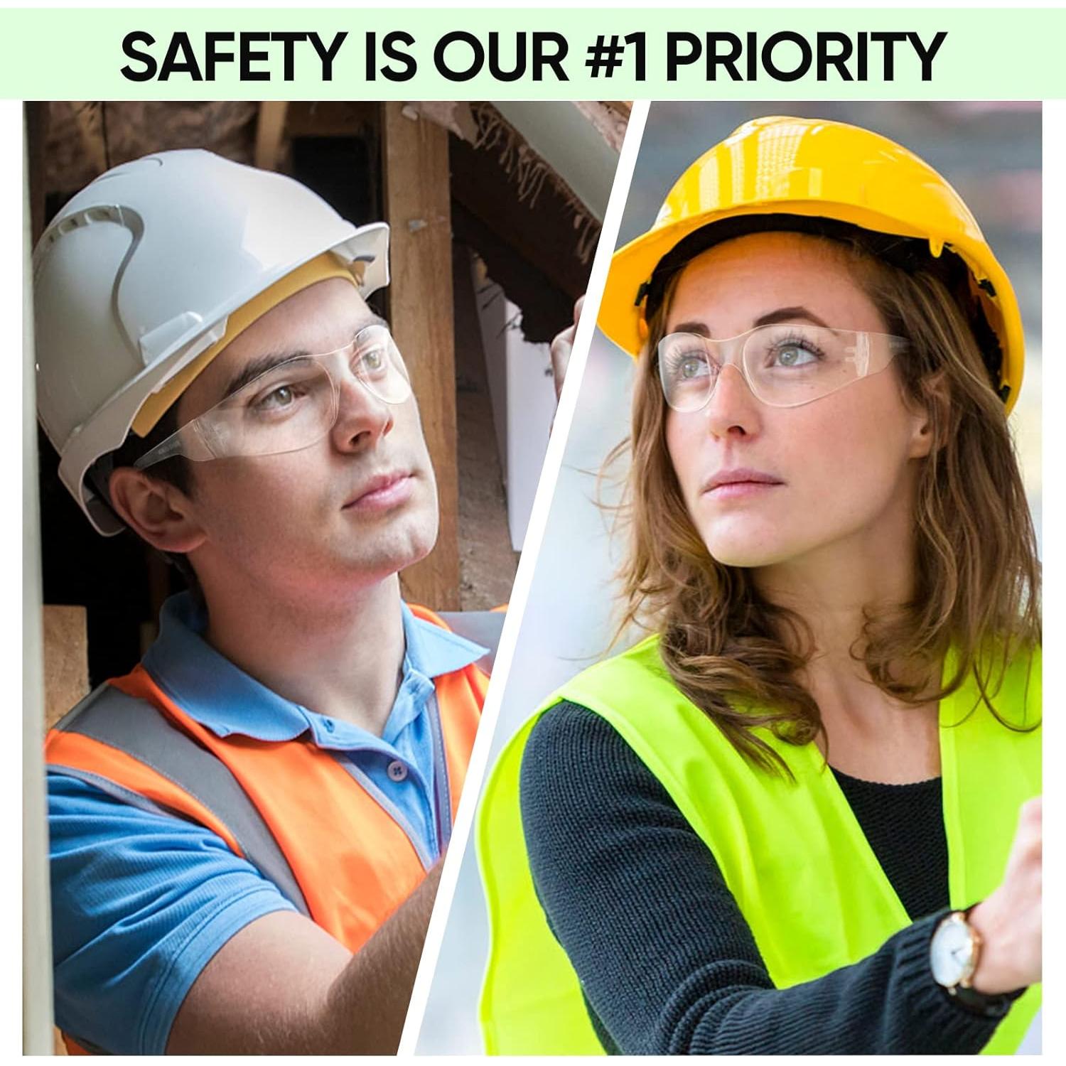 Gafas de Seguridad TICONN Transparentes Anti-rayones