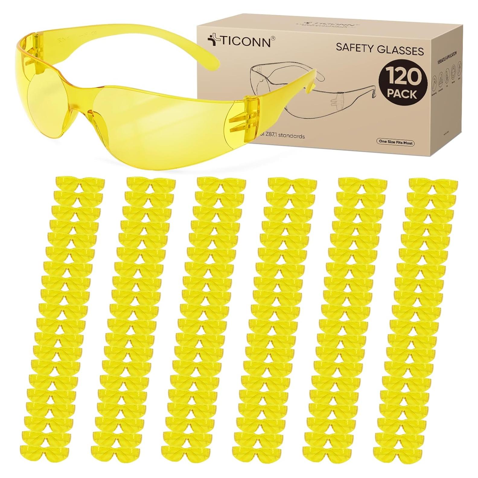 Gafas de Seguridad TICONN Transparentes Resistencia Rayones