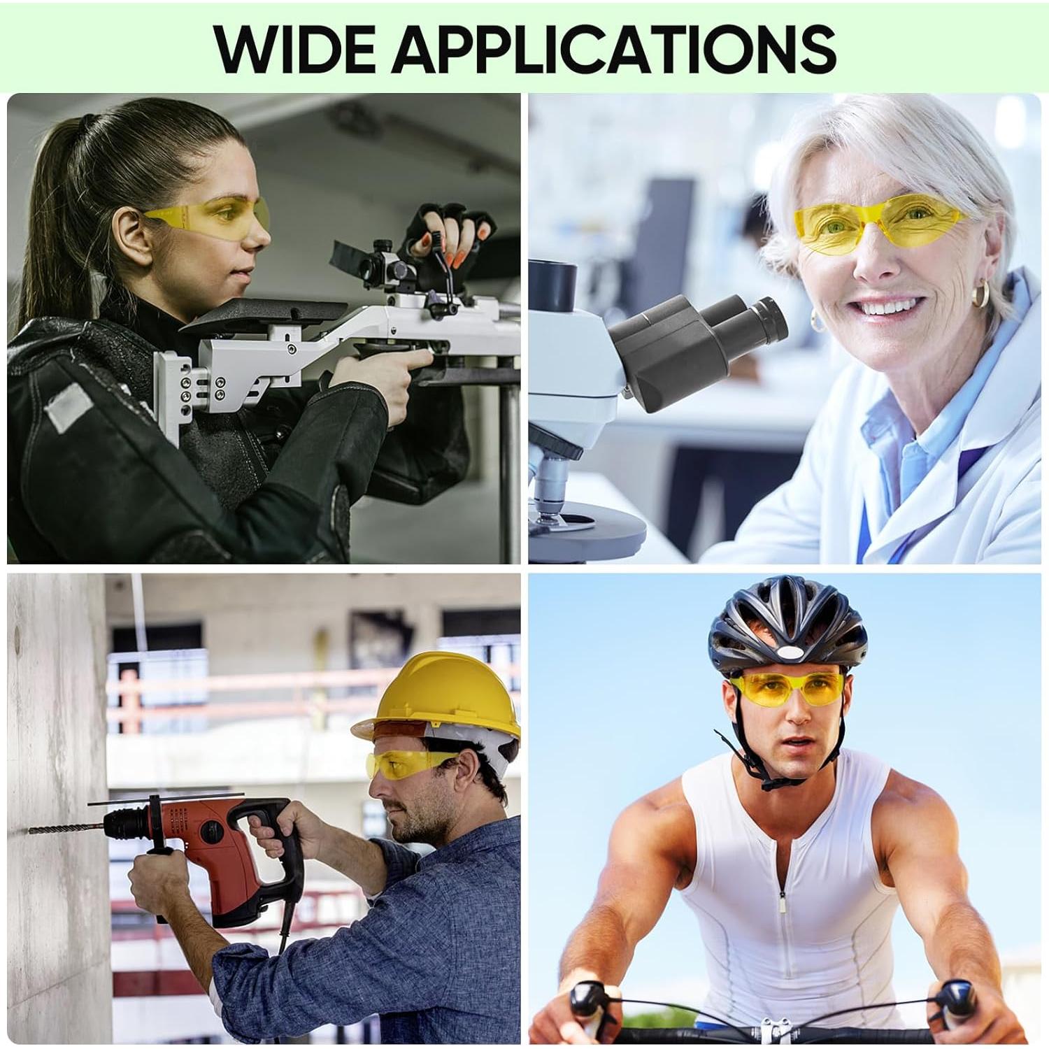 Gafas de Seguridad TICONN Transparentes Resistencia Rayones