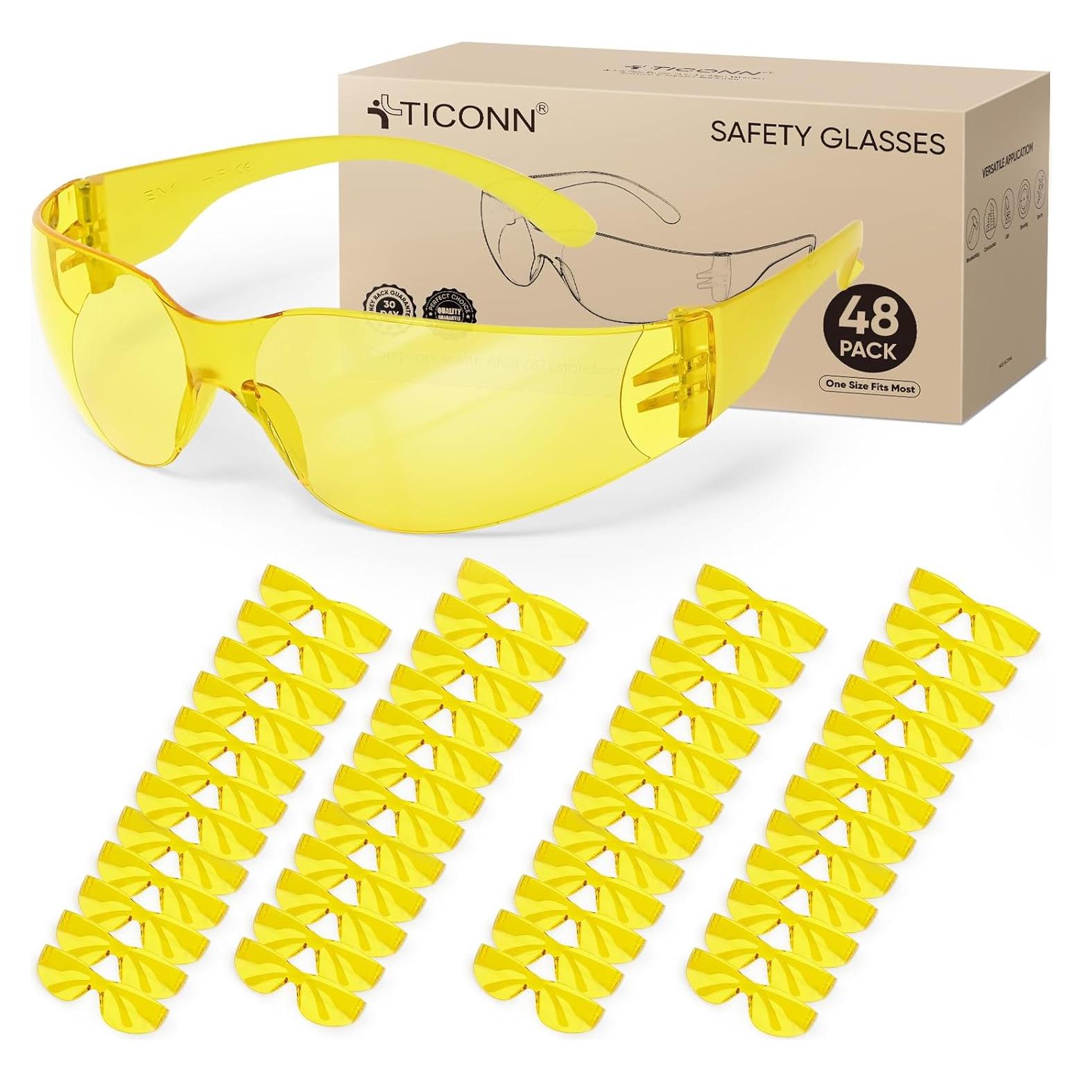 Gafas de Seguridad TICONN Transparentes Resistencia Rayones