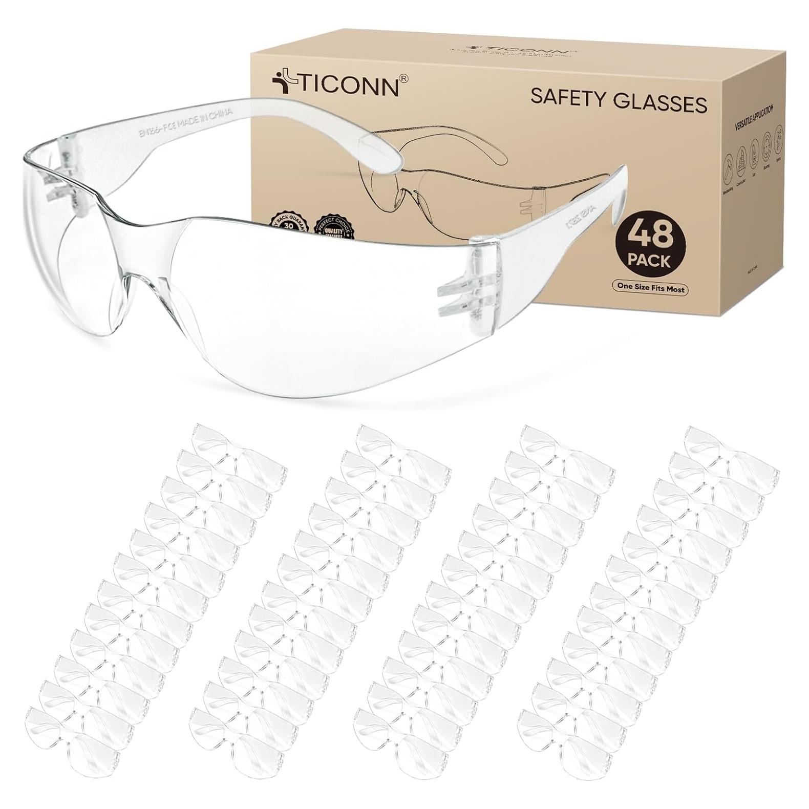 Gafas de Seguridad TICONN Transparentes Anti-rayones