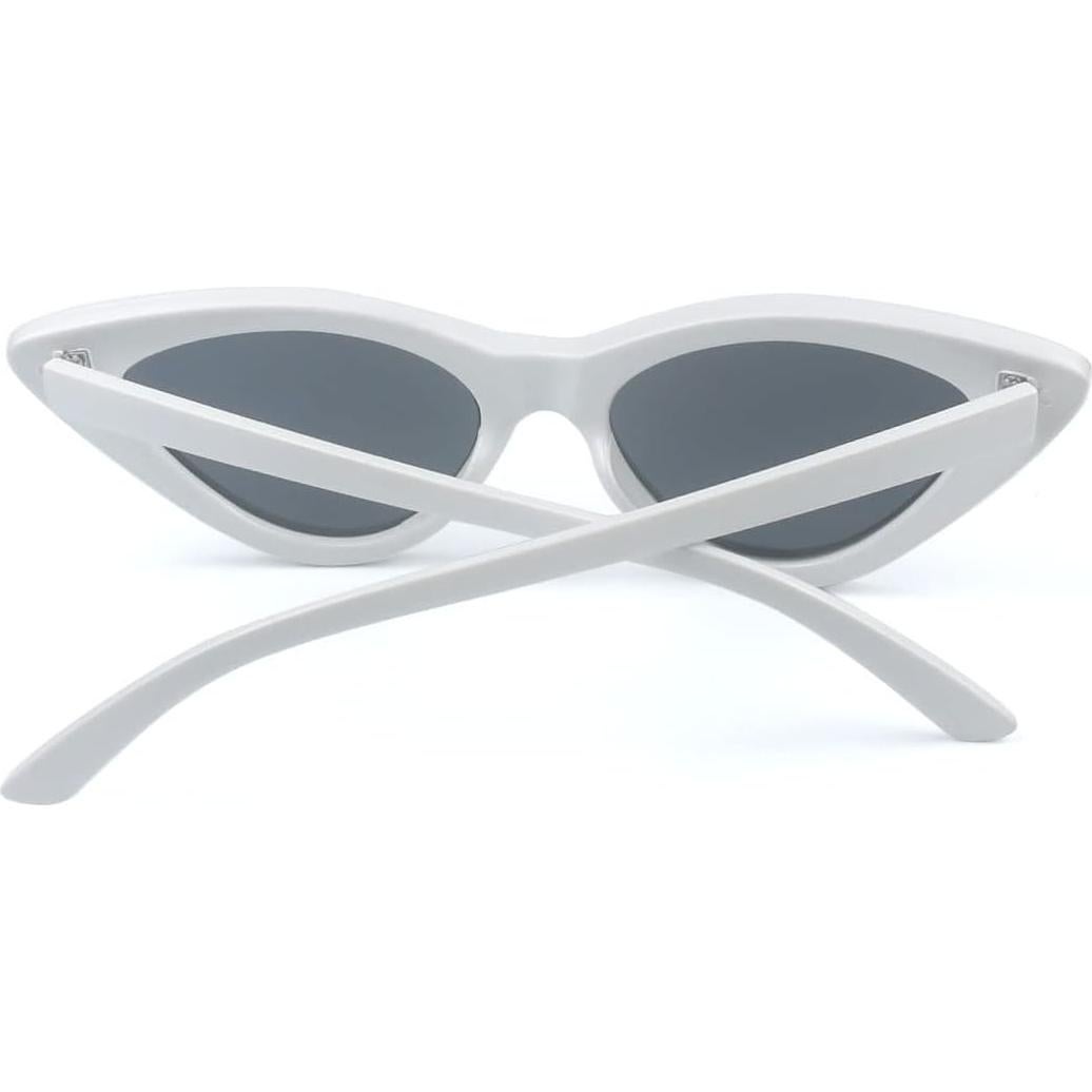 Gafas de Sol Cat Eye Blancas para Mujeres Vintage
