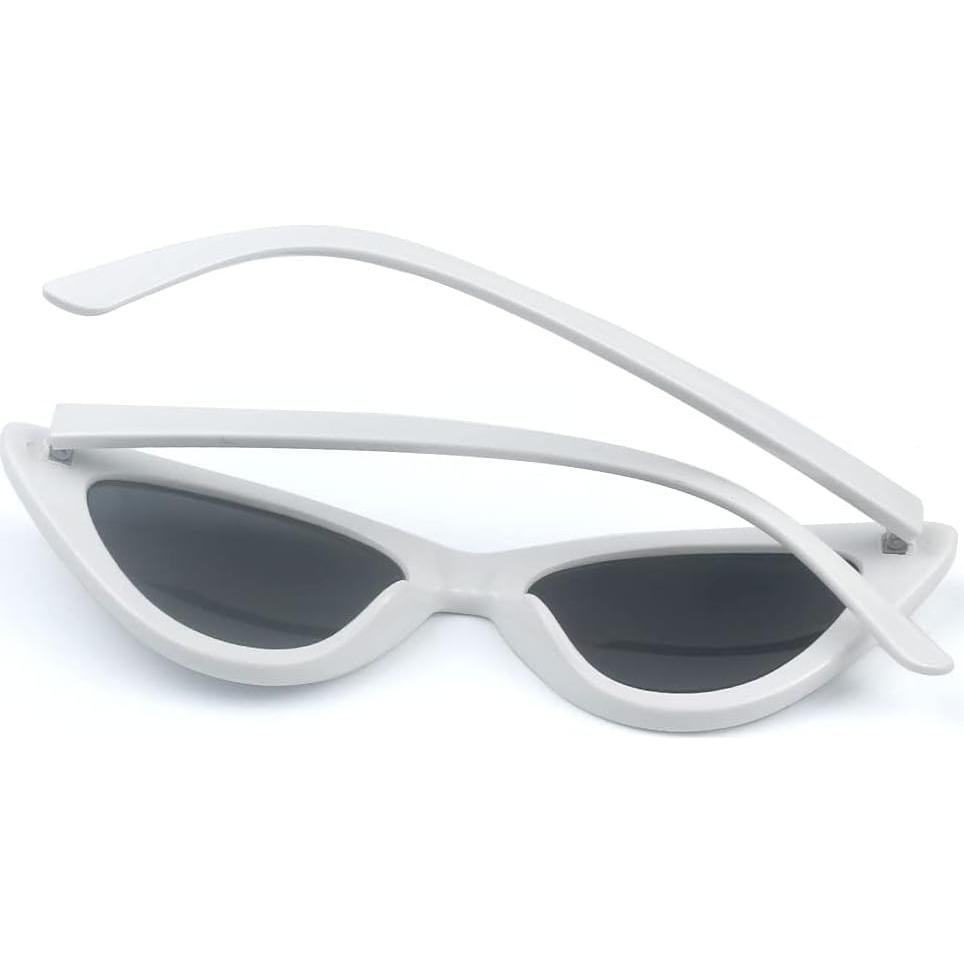 Gafas de Sol Cat Eye Blancas para Mujeres Vintage