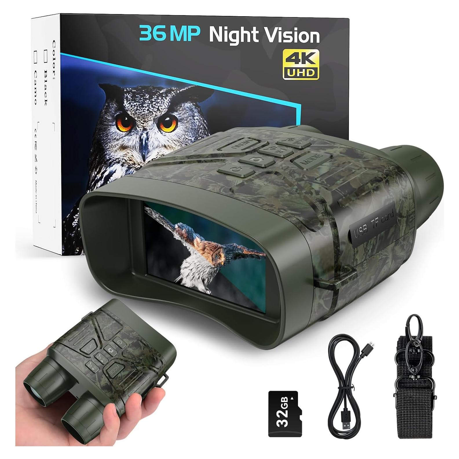 Gafas de Visión Nocturna Anyork 4K Infrarrojas 200m