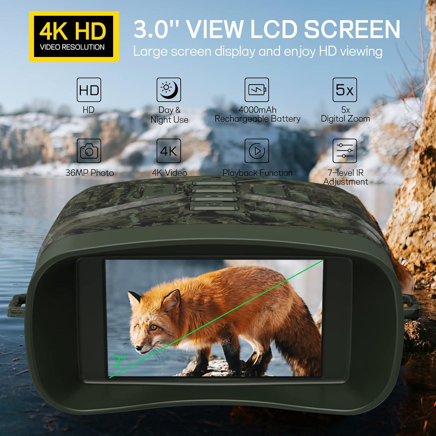 Gafas de Visión Nocturna Anyork 4K Infrarrojas 200m