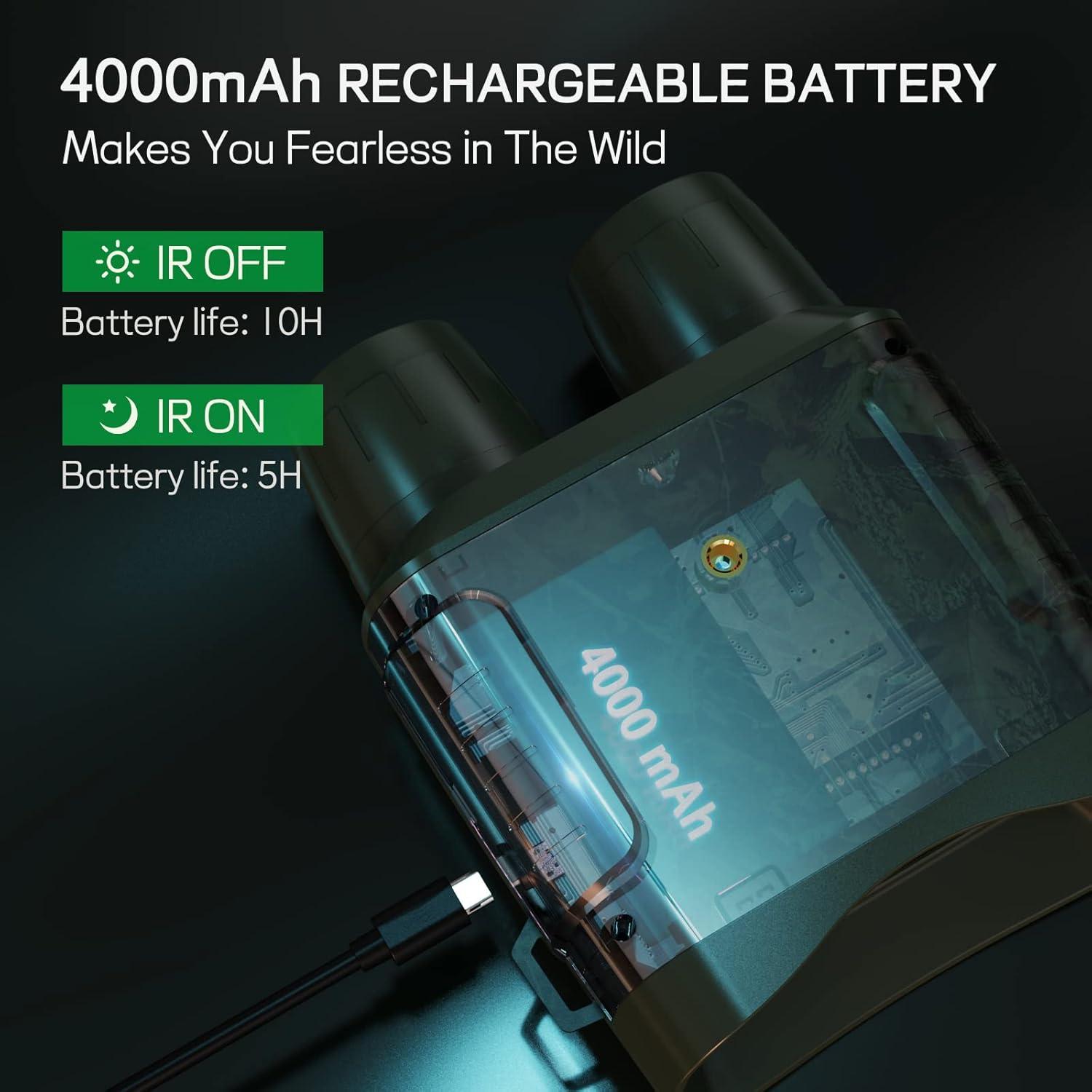 Gafas de Visión Nocturna Anyork 4K Infrarrojas 200m