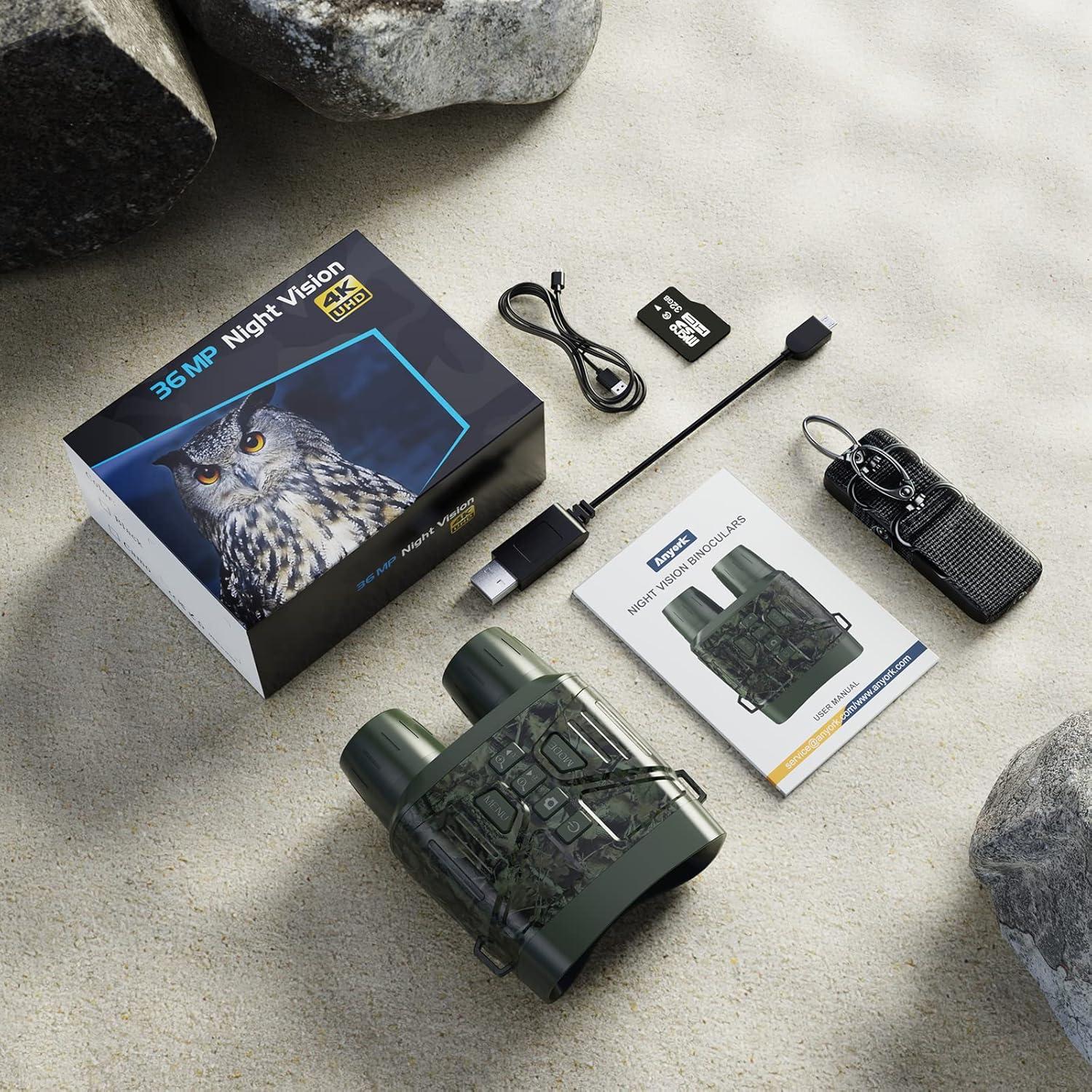 Gafas de Visión Nocturna Anyork 4K Infrarrojas 200m