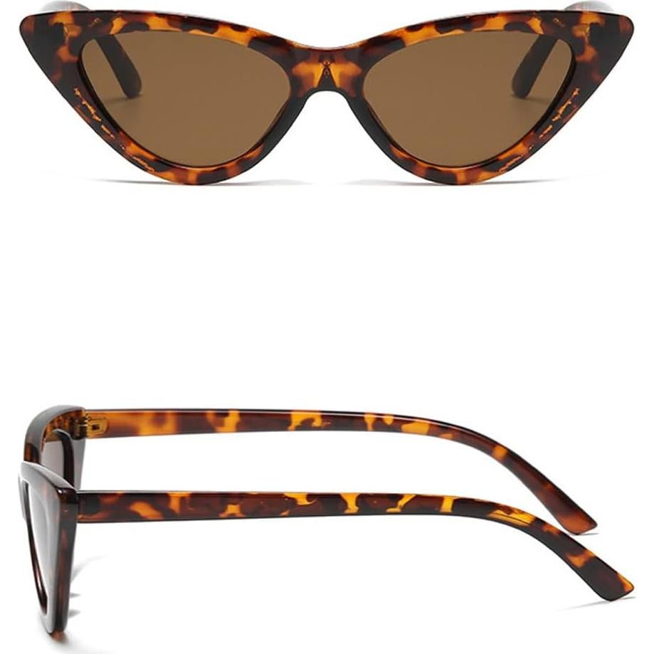 Gafas de Sol Cat Eye Mujeres Leopardo Vintage Plástico