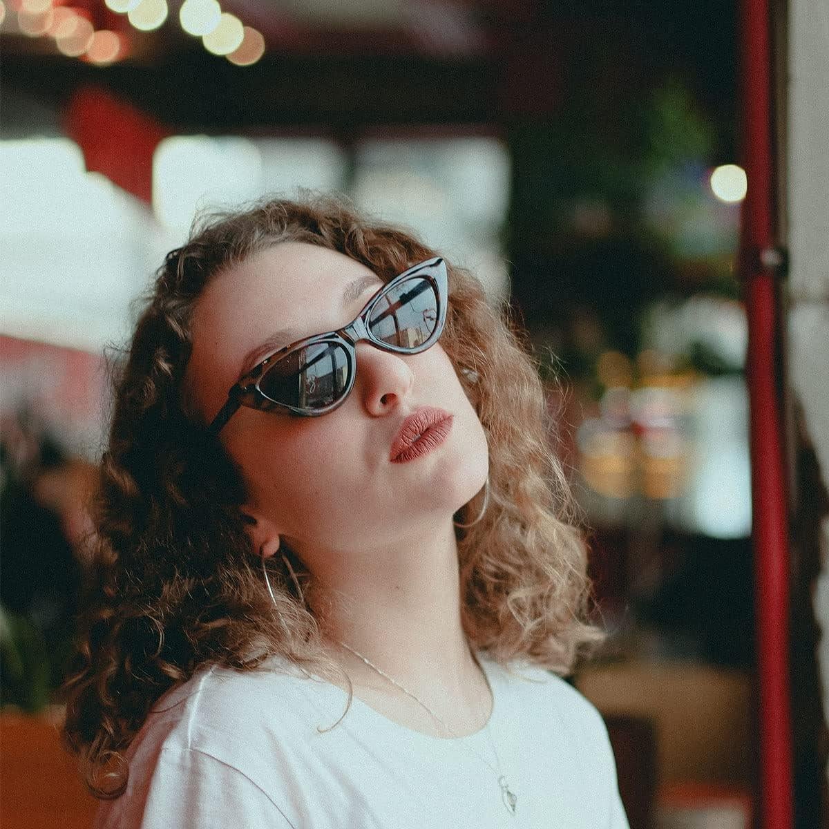 Gafas de Sol Cat Eye Mujeres Leopardo Vintage Plástico