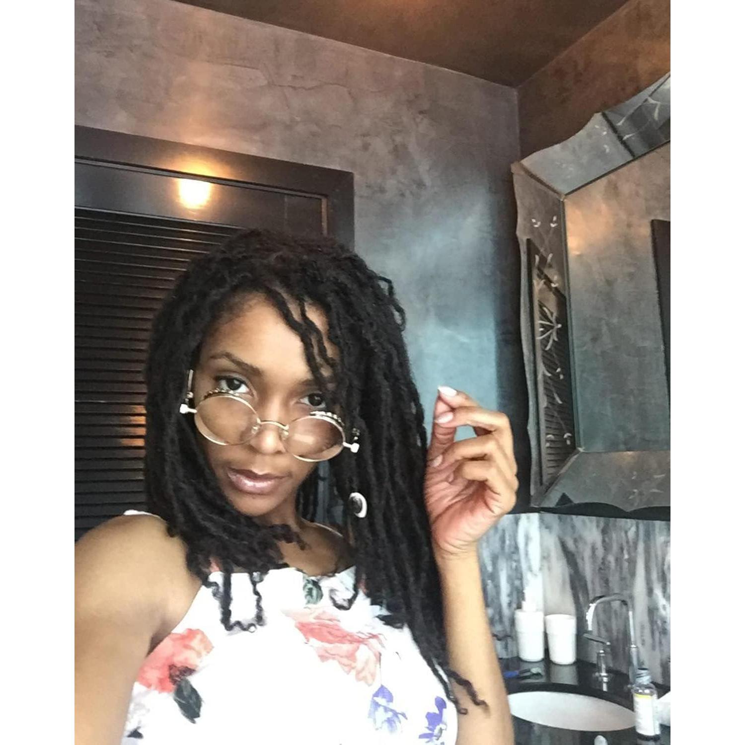 Gafas de sol redondas steampunk HJSUN10 con lentes HD