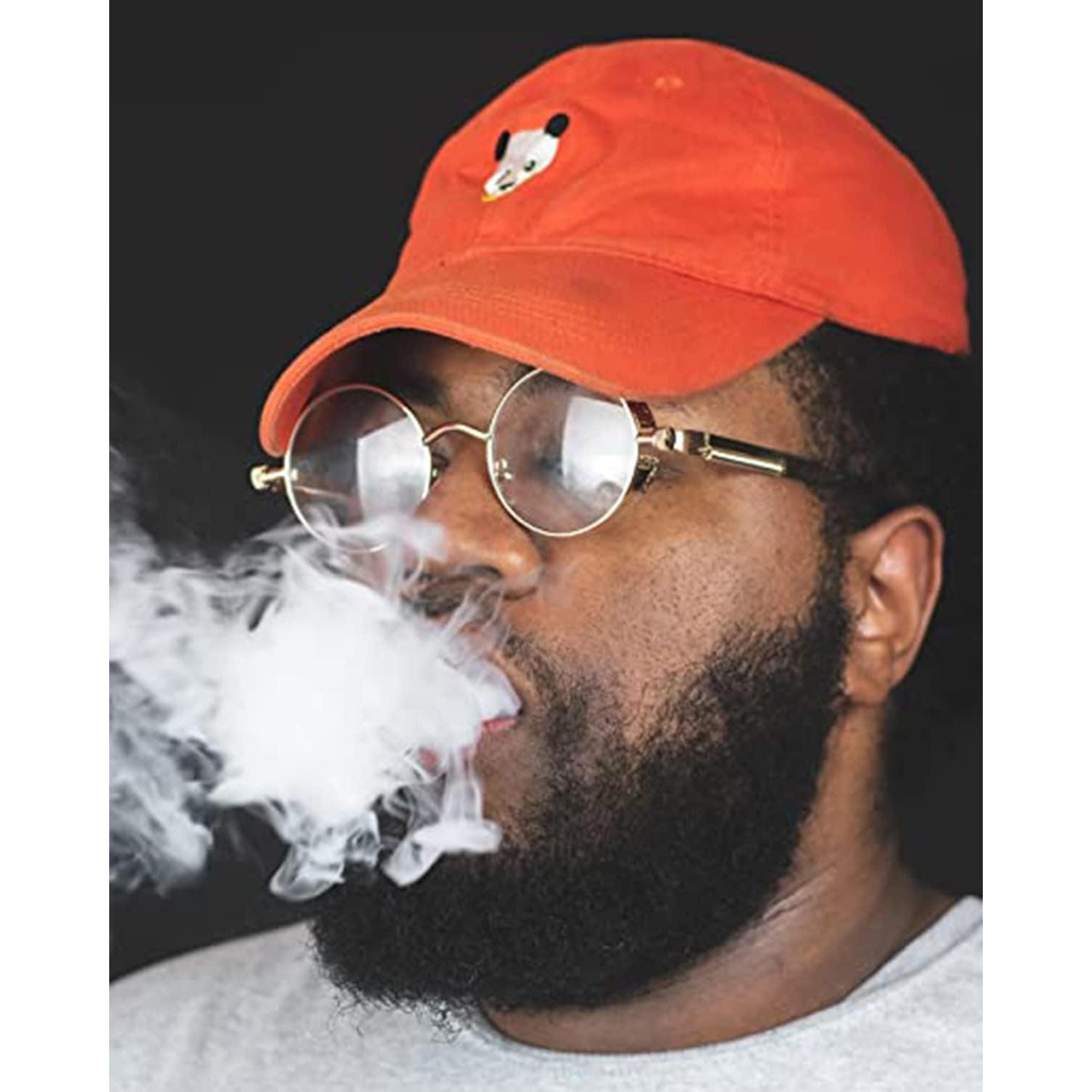 Gafas de sol redondas steampunk HJSUN10 con lentes HD