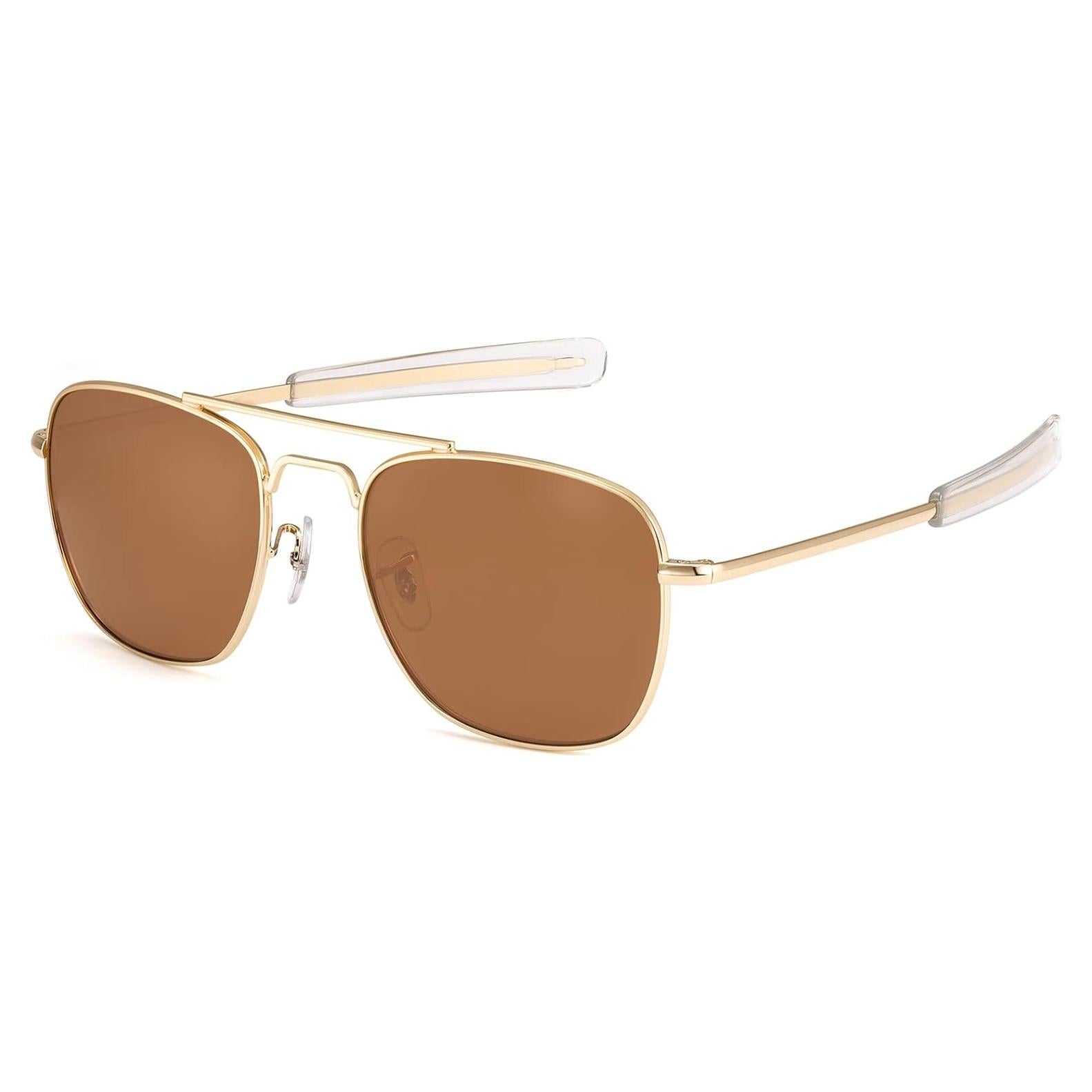 Gafas de sol aviador IOHLNG polarizadas 55mm para hombres