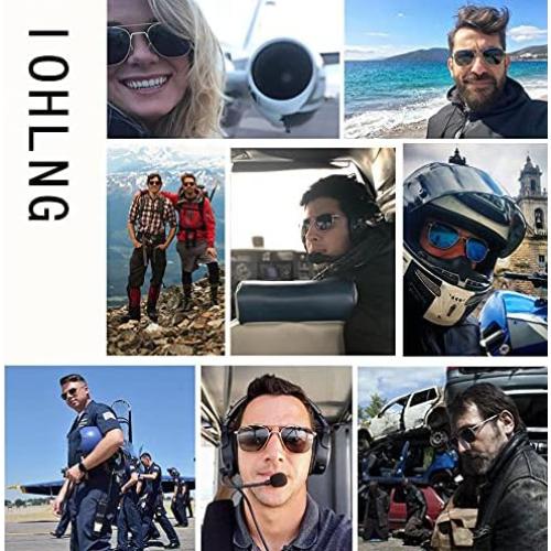 Gafas de sol aviador IOHLNG polarizadas 55mm con bayoneta