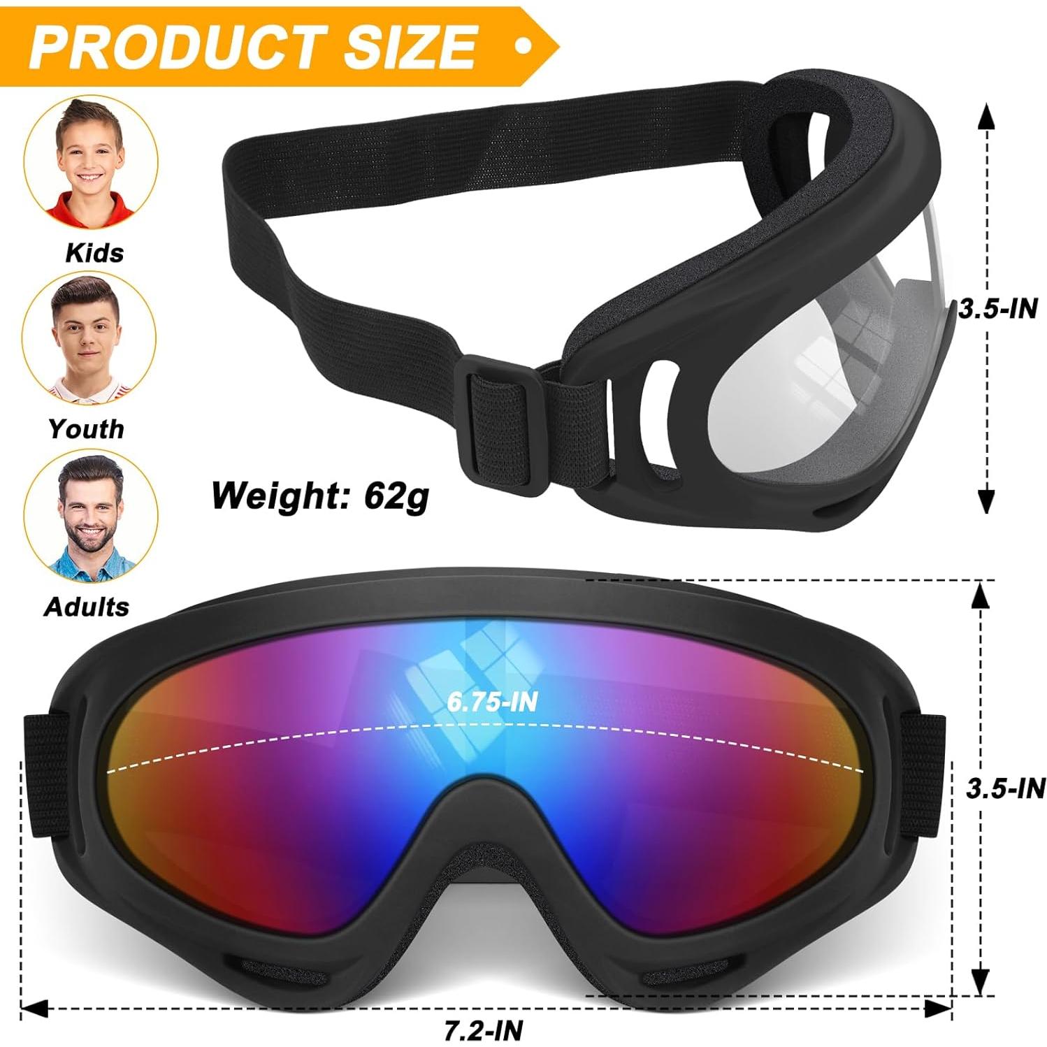 Gafas de Motocicleta OXG 2 Pack + 2 Gaiters UV400