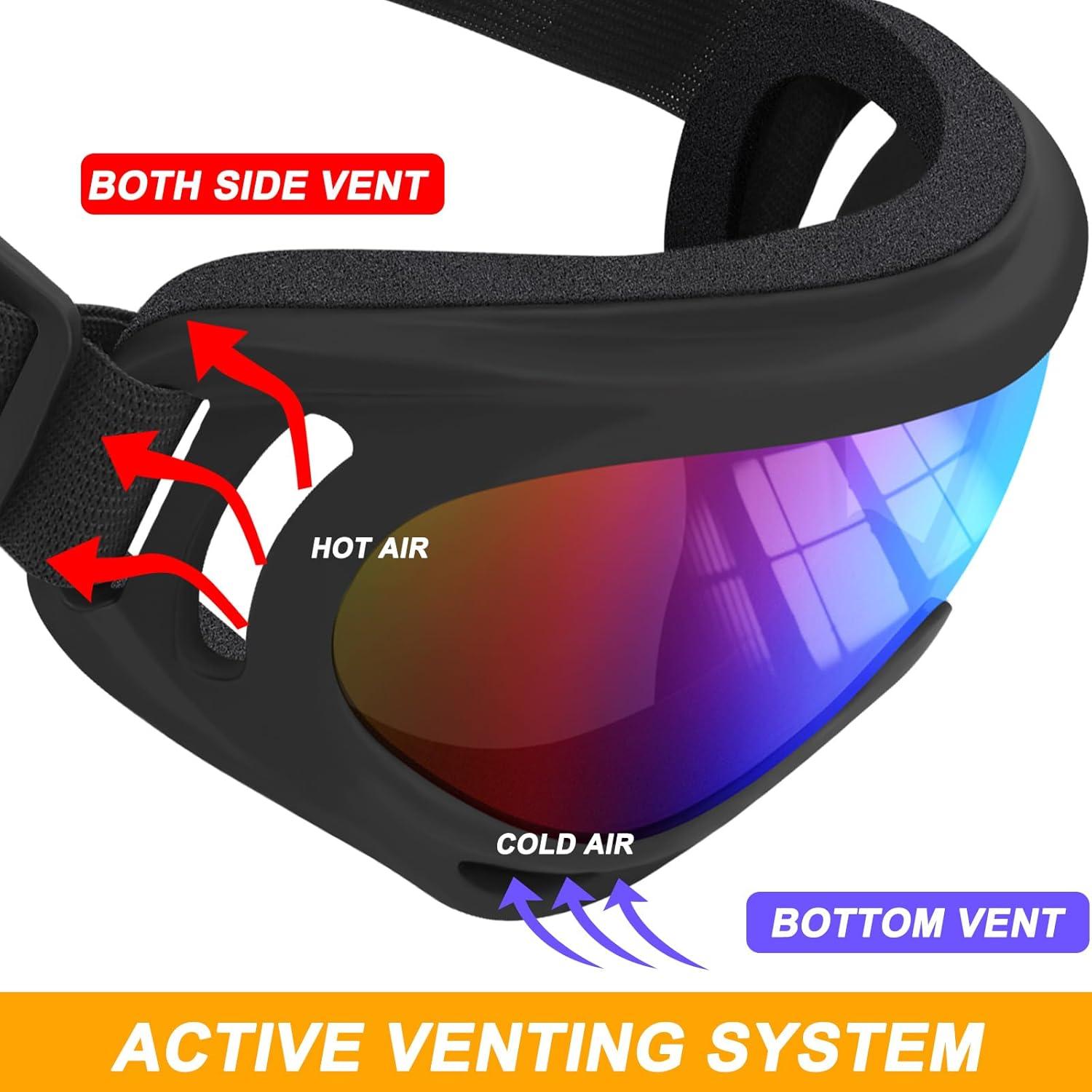 Gafas de Motocicleta OXG 2 Pack + 2 Bufandas UV400