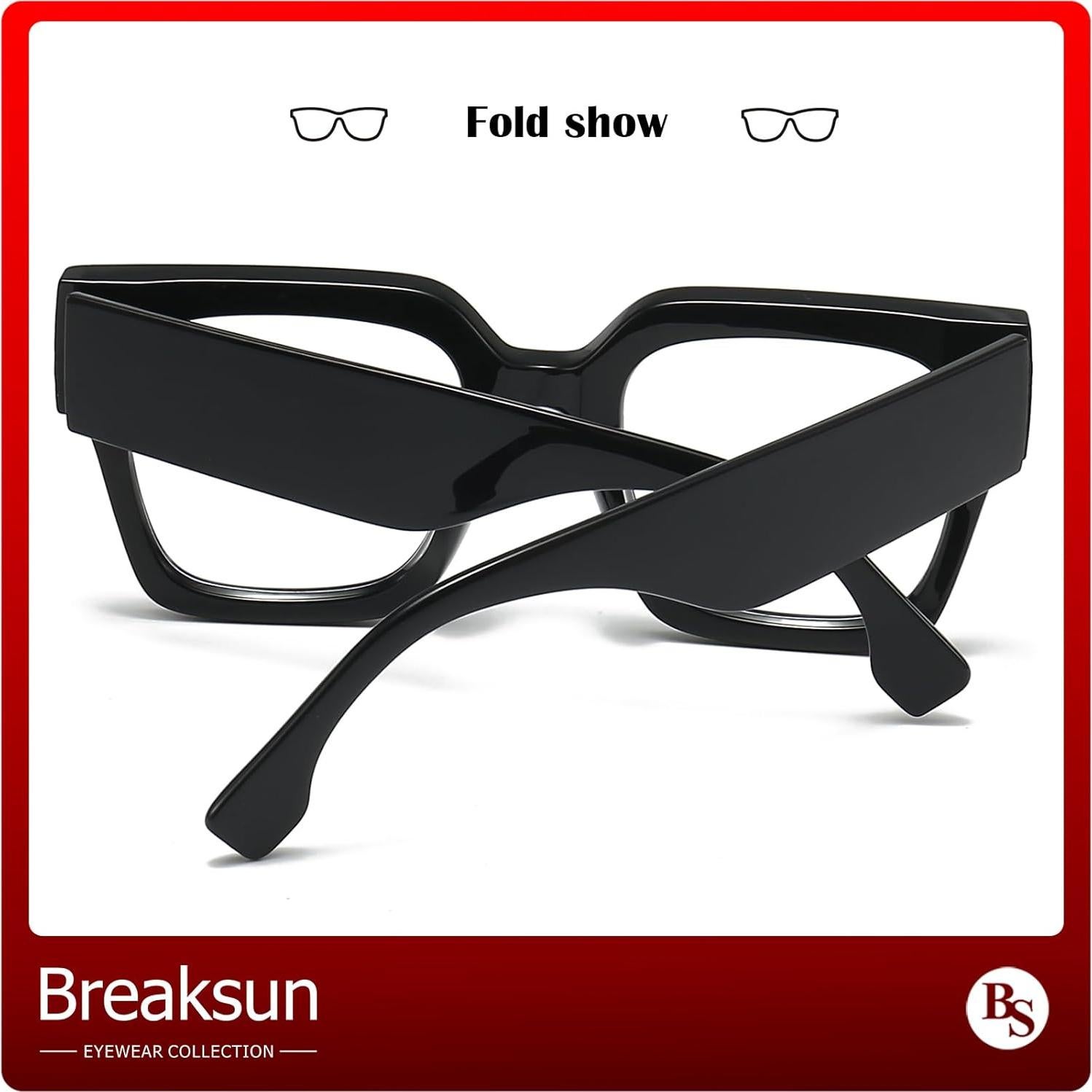 Gafas de bloqueo luz azul Breaksun B40 cuadradas grandes