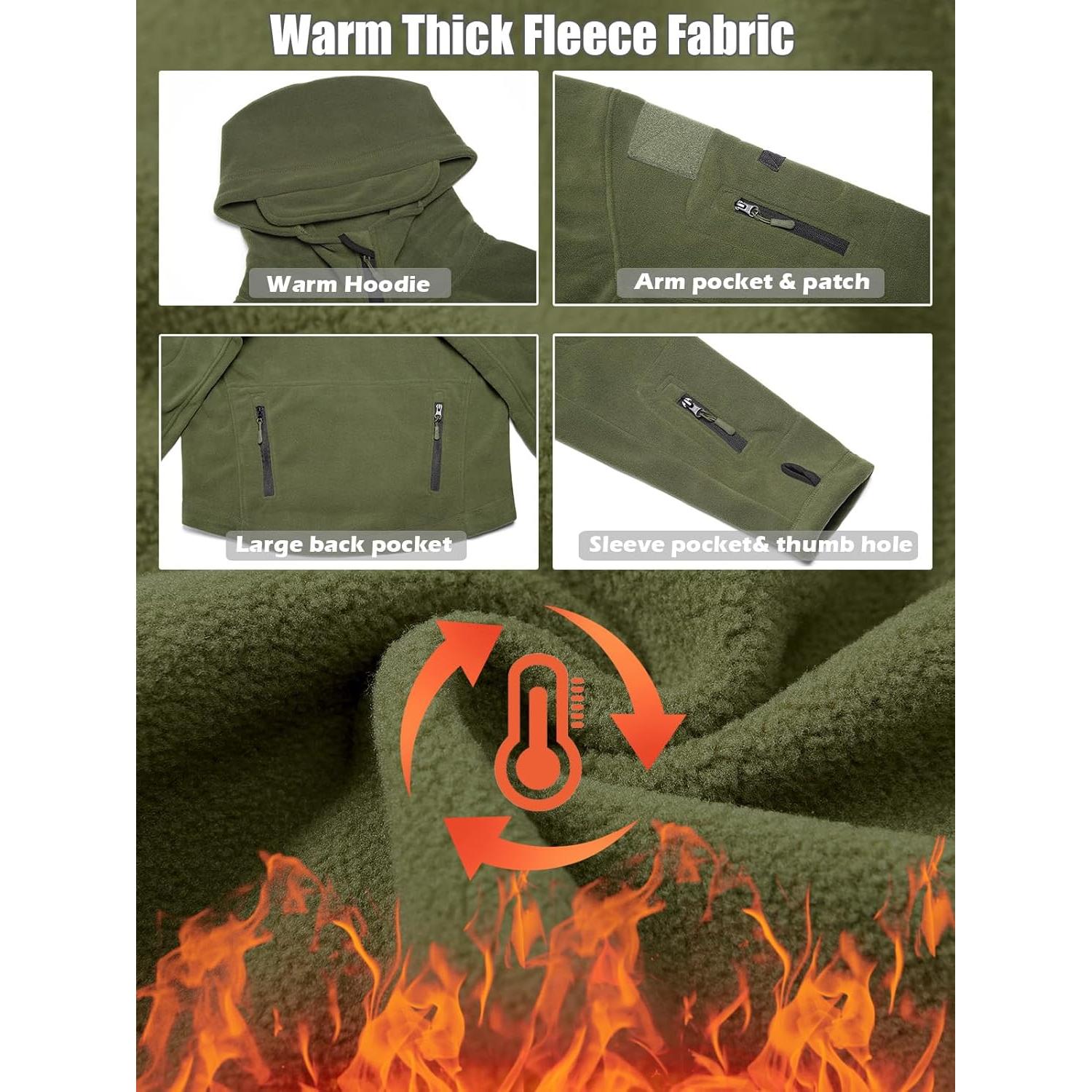 Sudadera Táctica ReFire Gear para Hombre Verde Ejército