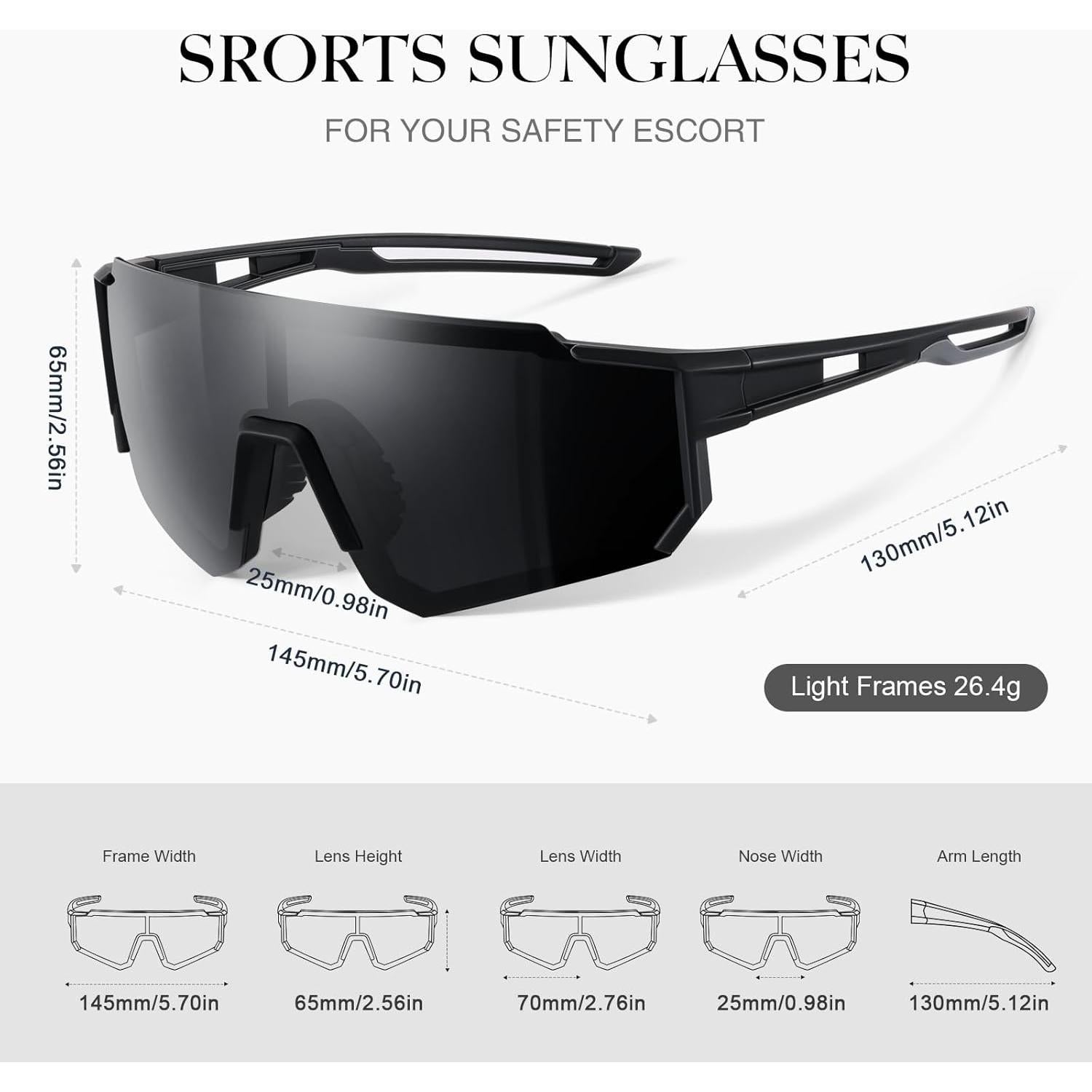 Gafas de sol Gesruny deportivas polarizadas UV400 para ciclismo