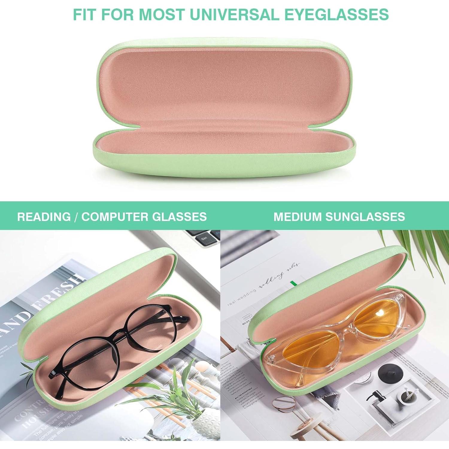 Estuche rígido para gafas Marvolia - Cuero PU compacto