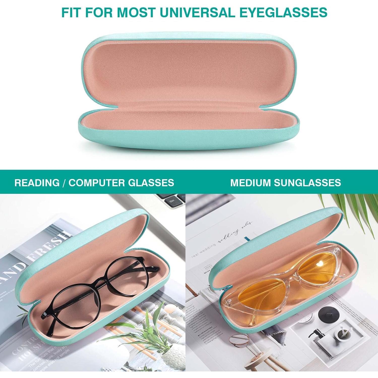 Estuche rígido para gafas Marvolia - Cuero PU compacto