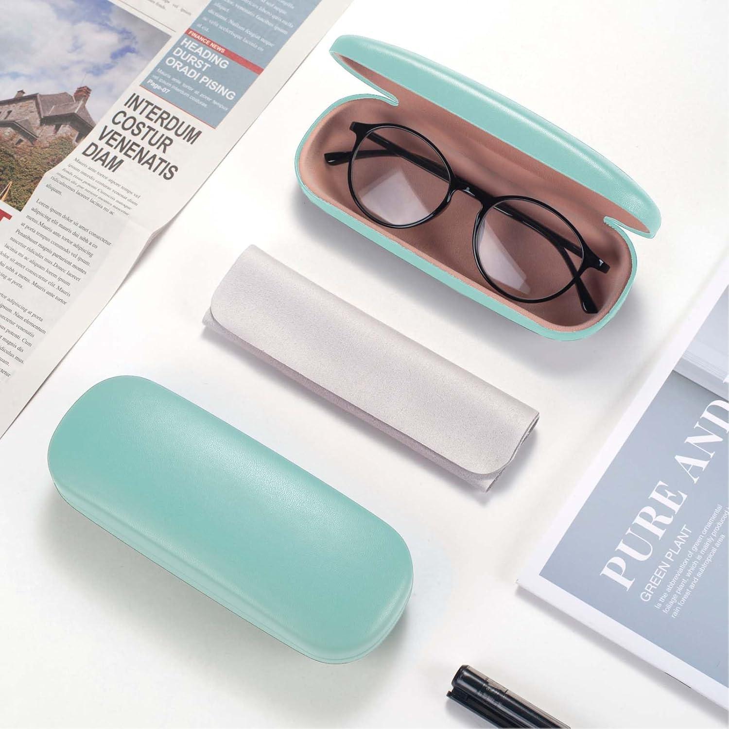 Estuche rígido para gafas Marvolia - Cuero PU compacto