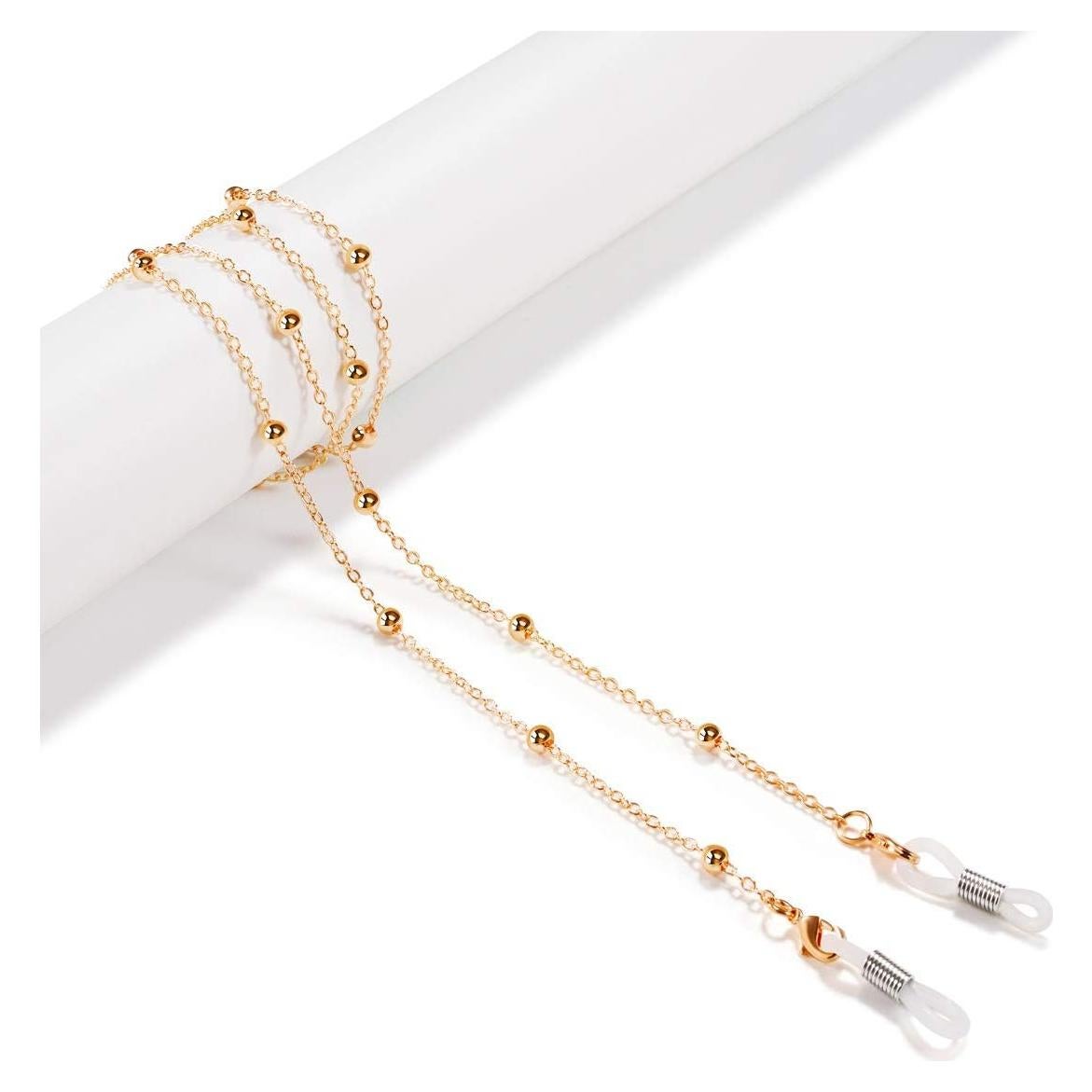 Cadena de Gafas Bead Outman Soporte Lente 70.1 cm Rosa