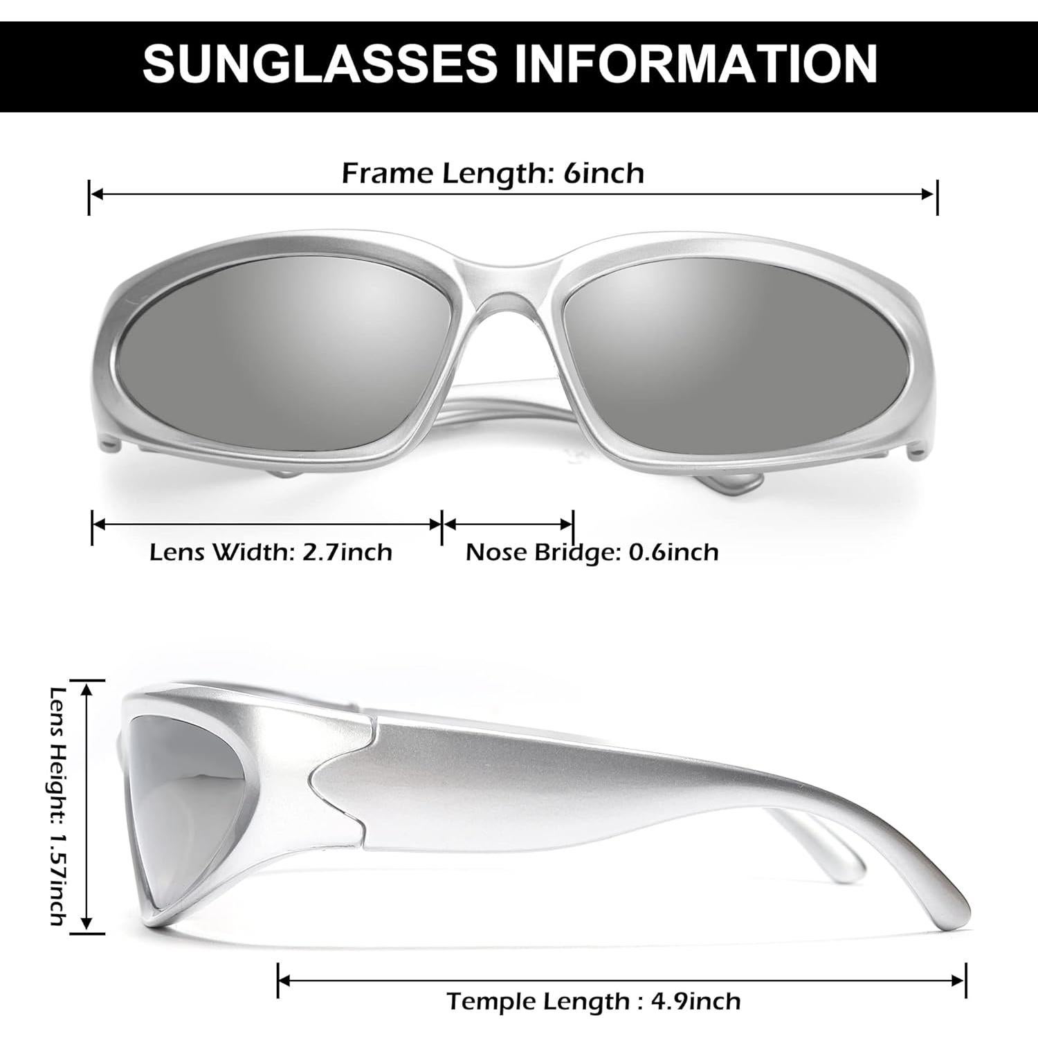 Gafas de sol GUVIVI ovaladas UV 100% para hombres y mujeres