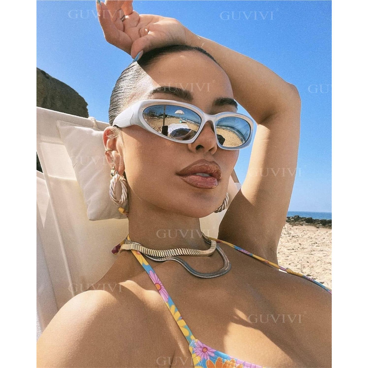 Gafas de sol GUVIVI ovaladas UV 100% para hombres y mujeres