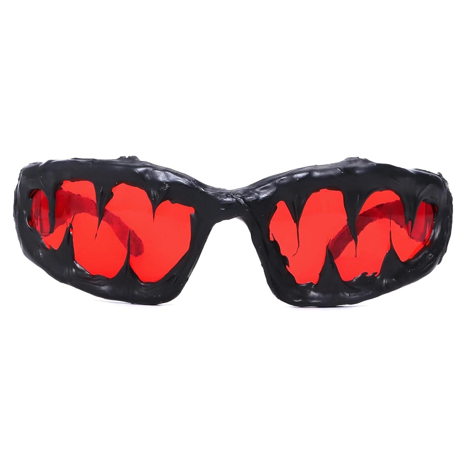 Gafas de sol GUVIVI ovaladas UV protección rojas